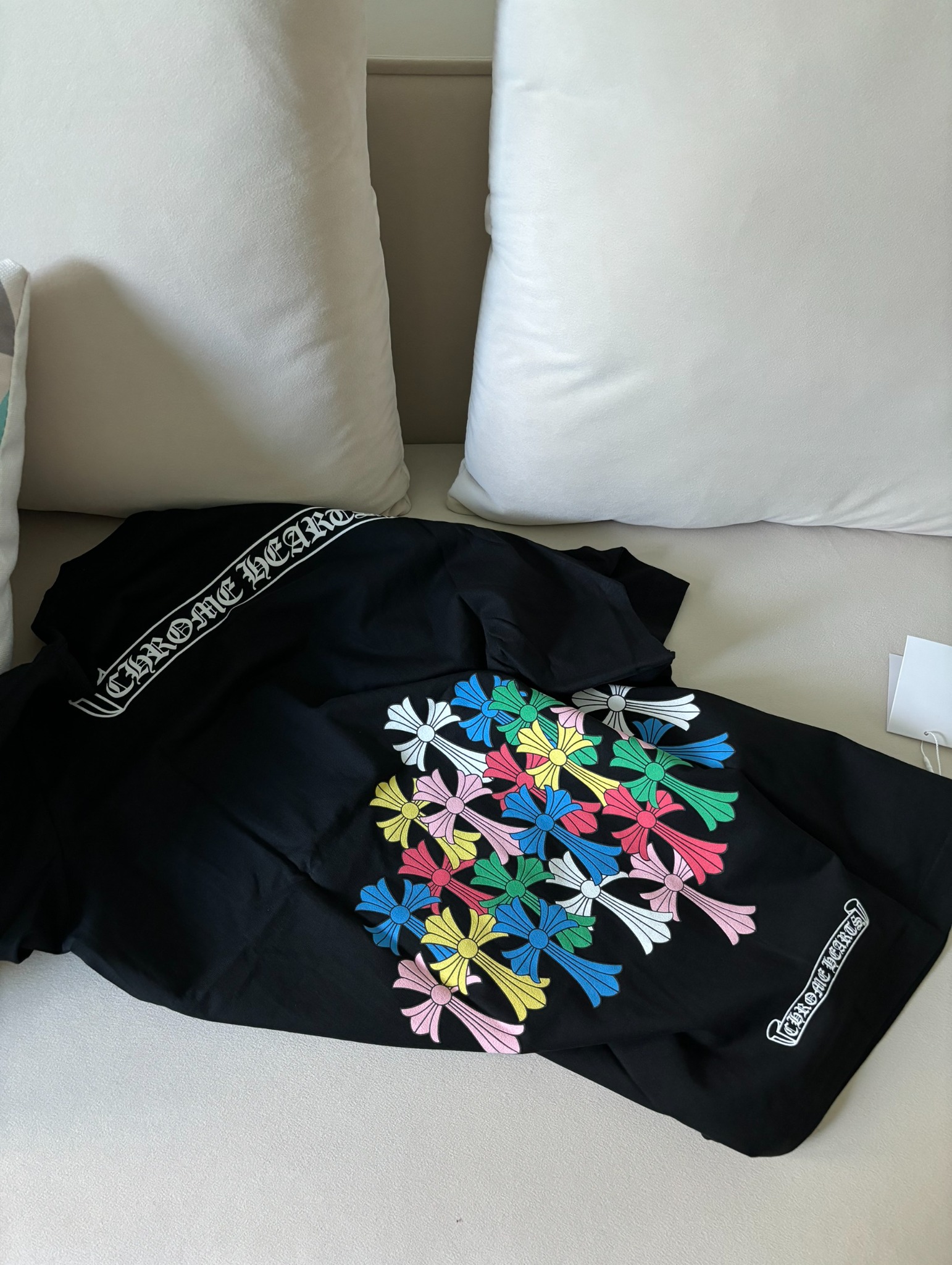 Áo Thun Chrome Hearts CH Multi Colour Cross (Black) [Mirror Quality]