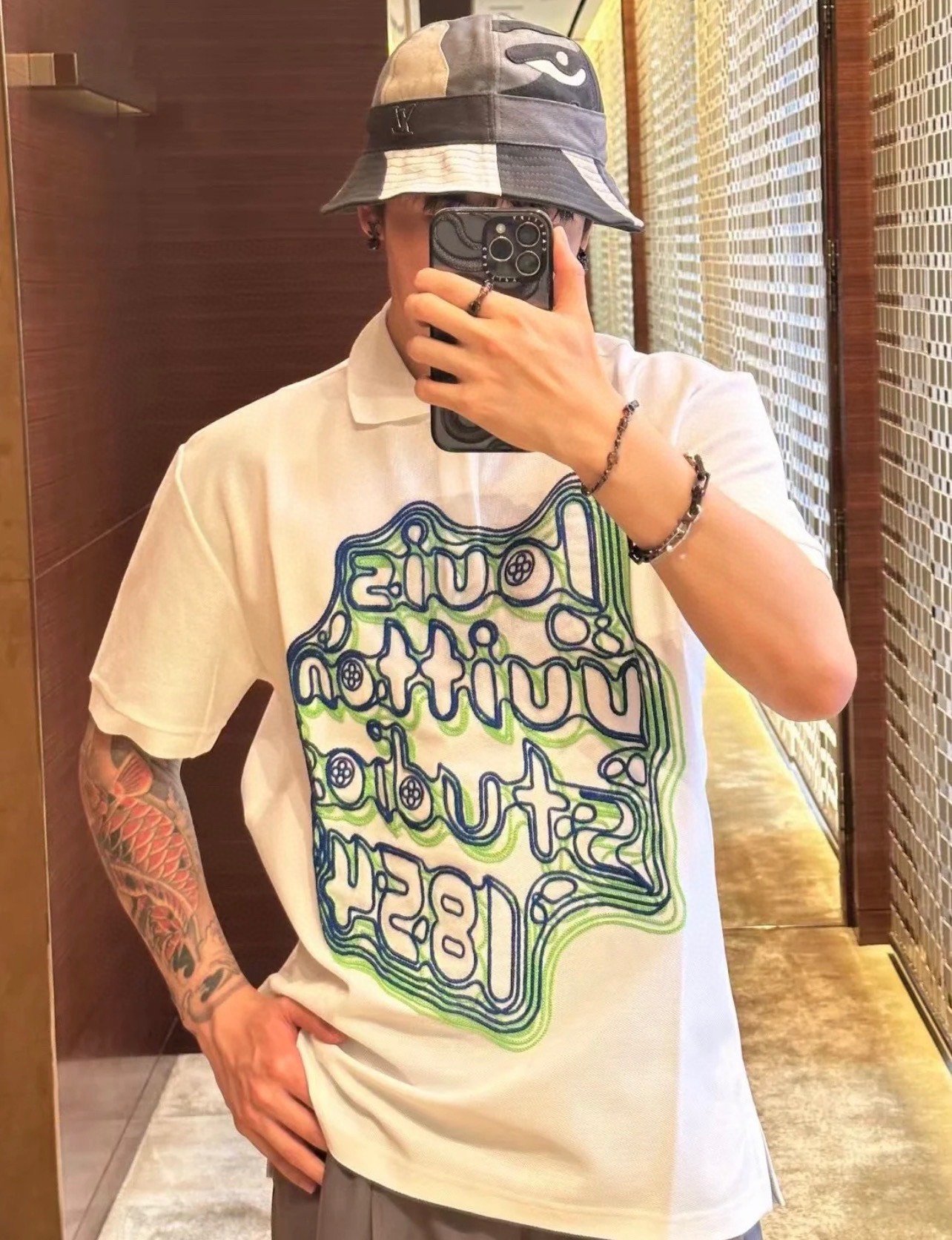 Áo Polo Louis Vuitton LV Studio 1854 (White) [Mirror Quality]