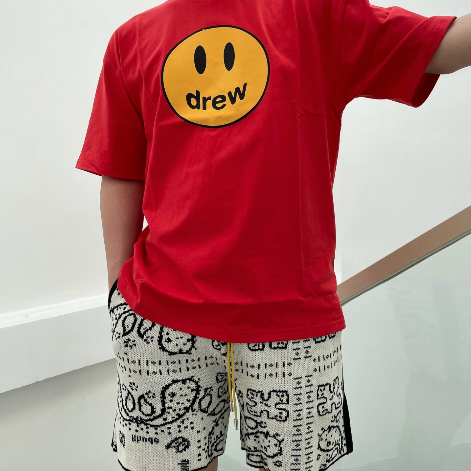 Áo Thun Drew House Mascot (Red) [Mirror Quality]
