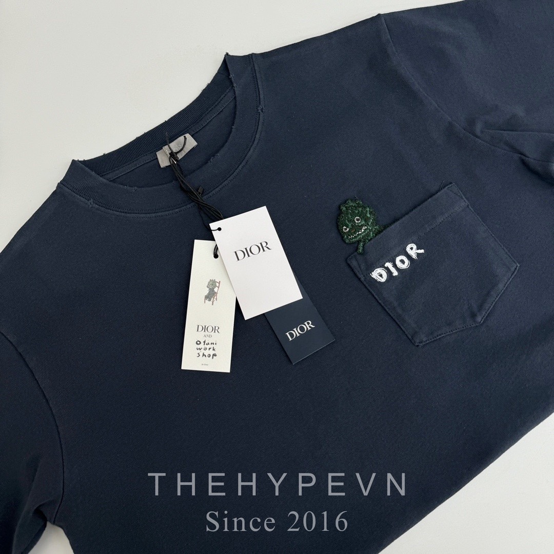 Áo Thun Dior Otani SS24 (Navy) [Mirror Quality]