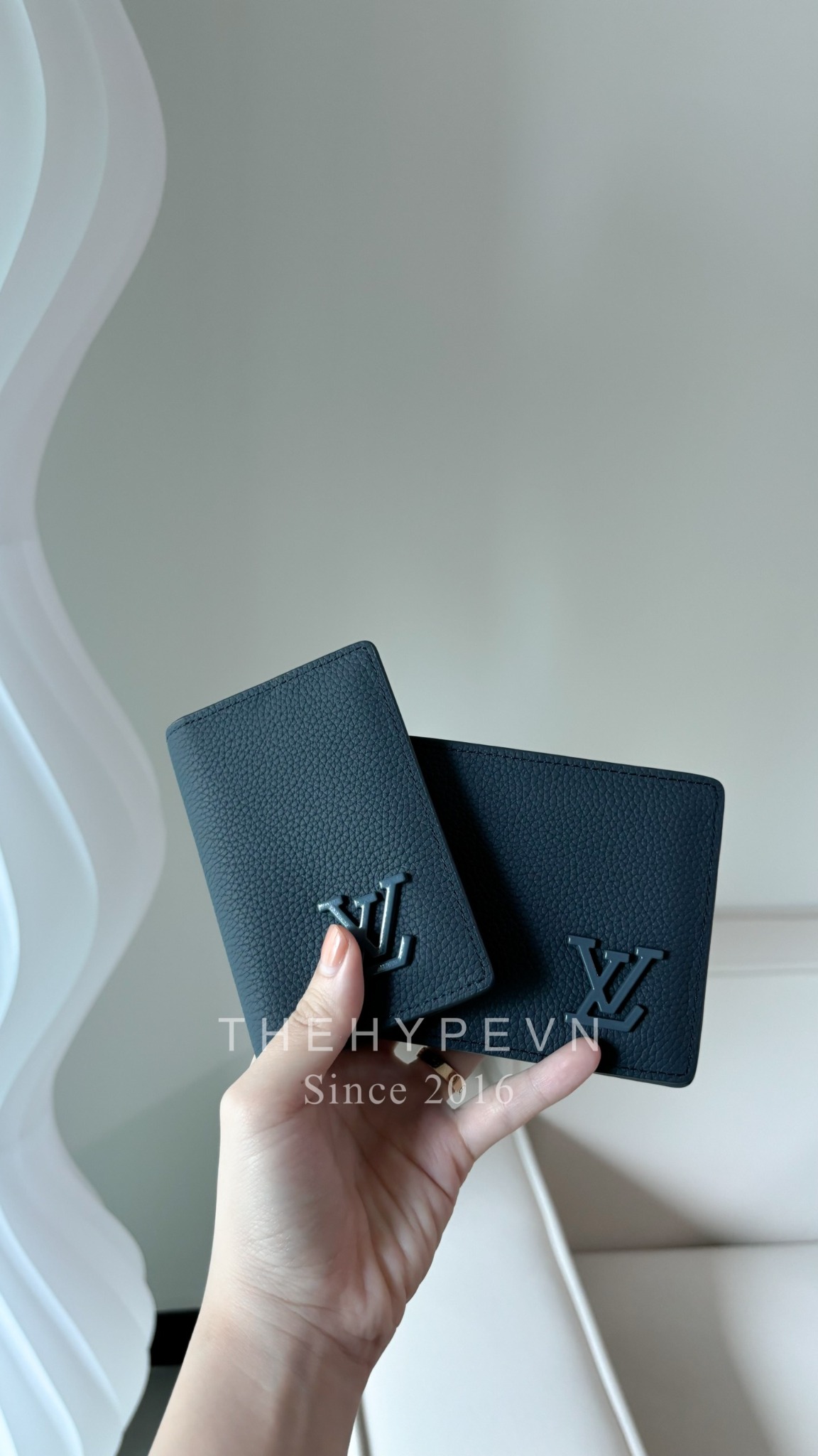 LOUIS VUITTON WALLET -Ví LV Aerogram Multiple Wallet (Atlantic Blue) [Mirror Quality]