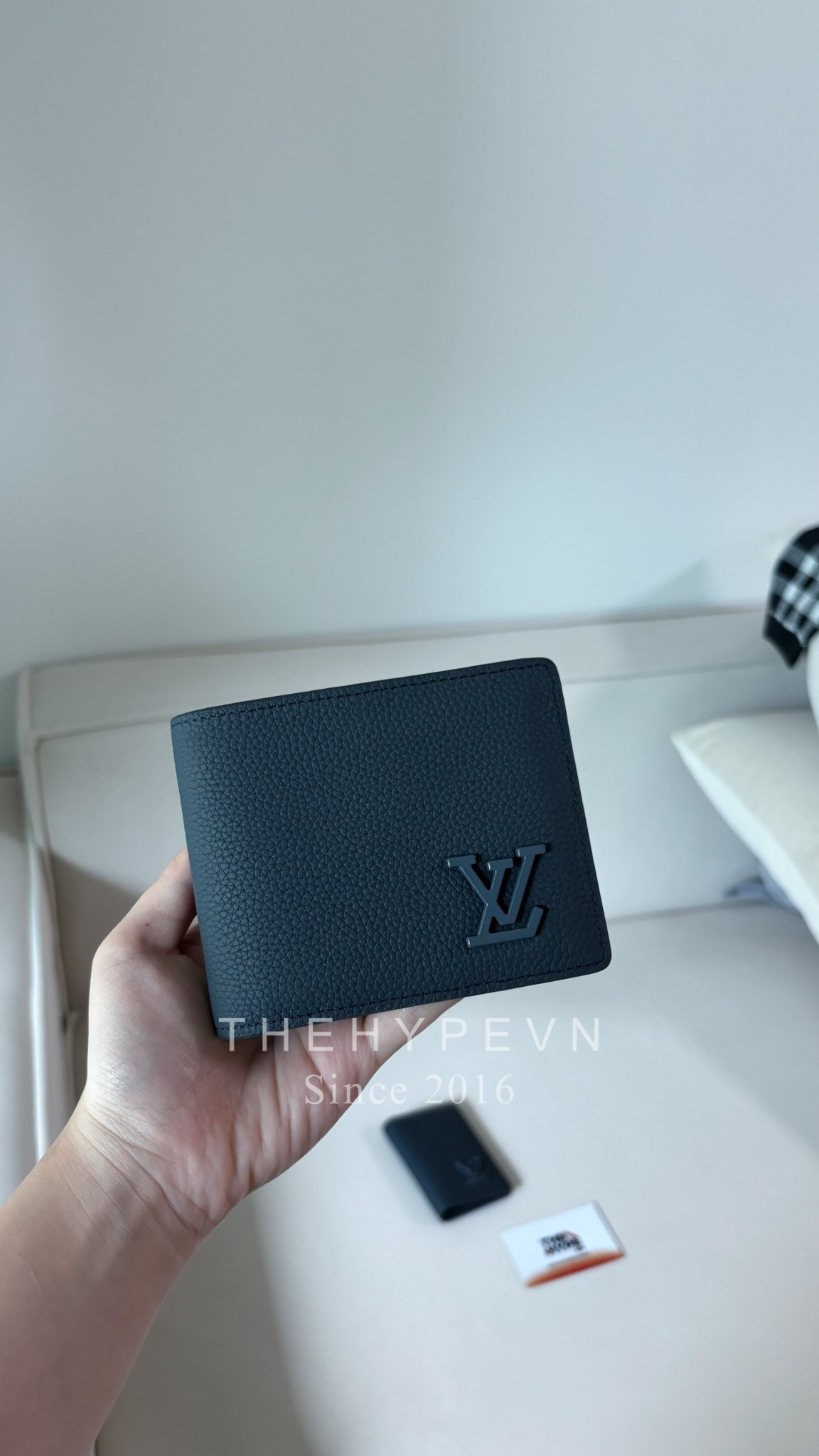 LOUIS VUITTON WALLET -Ví LV Aerogram Multiple Wallet (Atlantic Blue) [Mirror Quality]