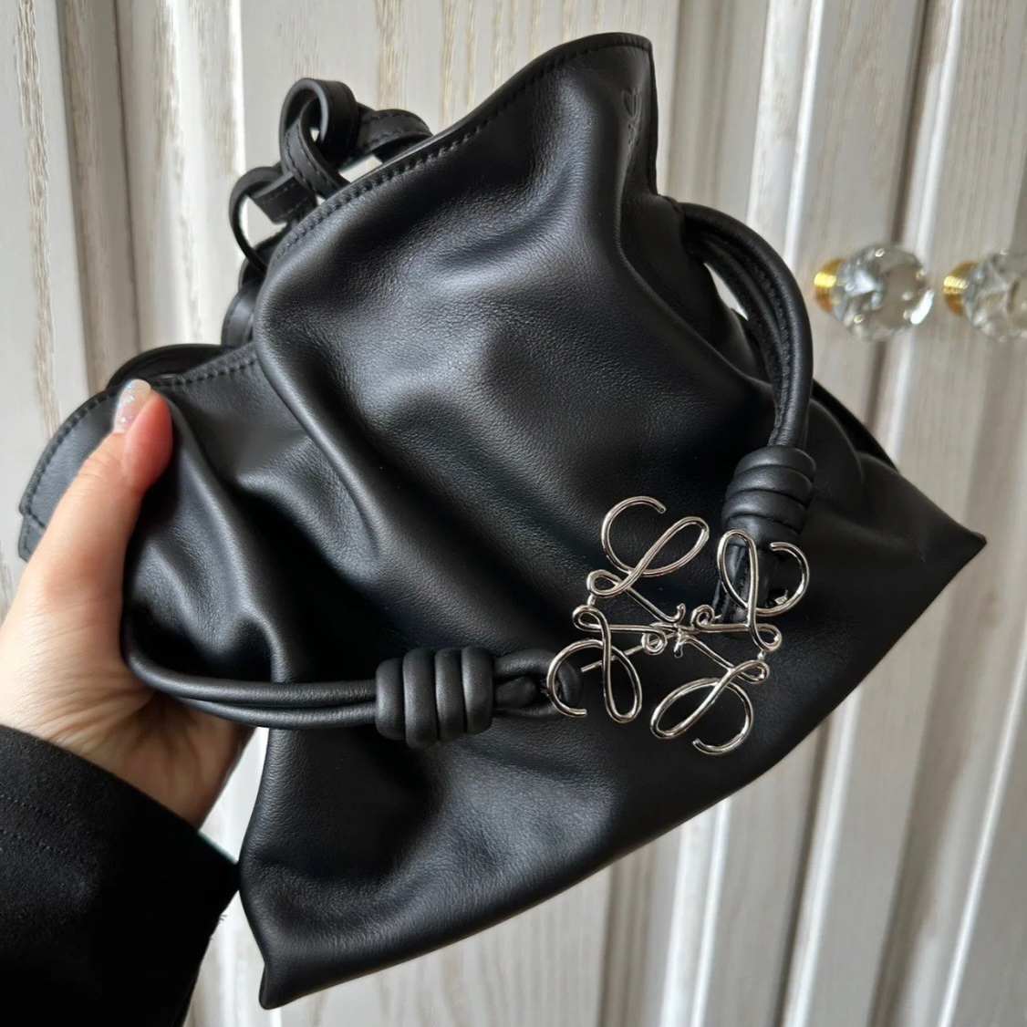 Túi Loewe Flamenco Clutch In Nappa (Black) [Mirror Quality]