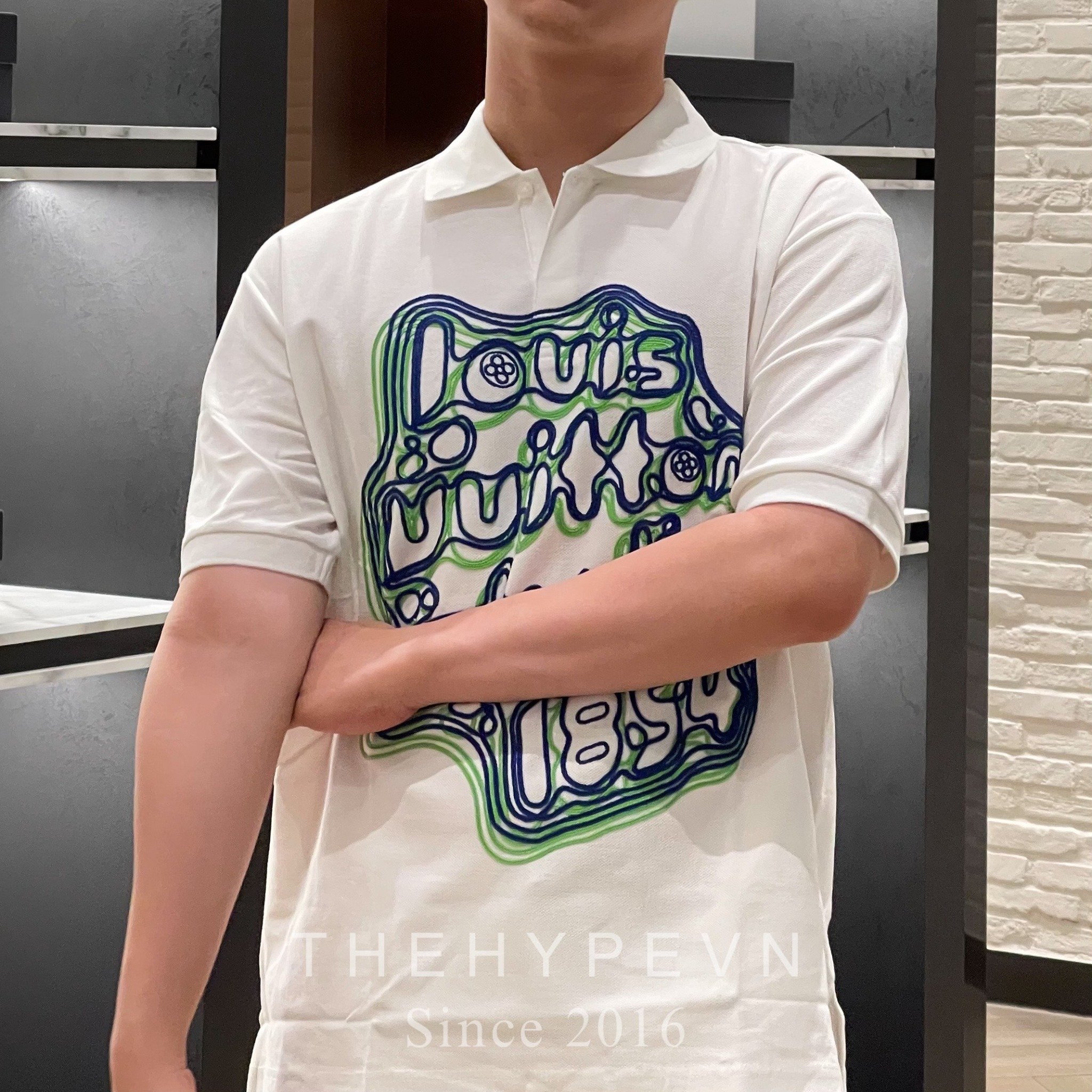 Áo Polo Louis Vuitton LV Studio 1854 (White) [Mirror Quality]