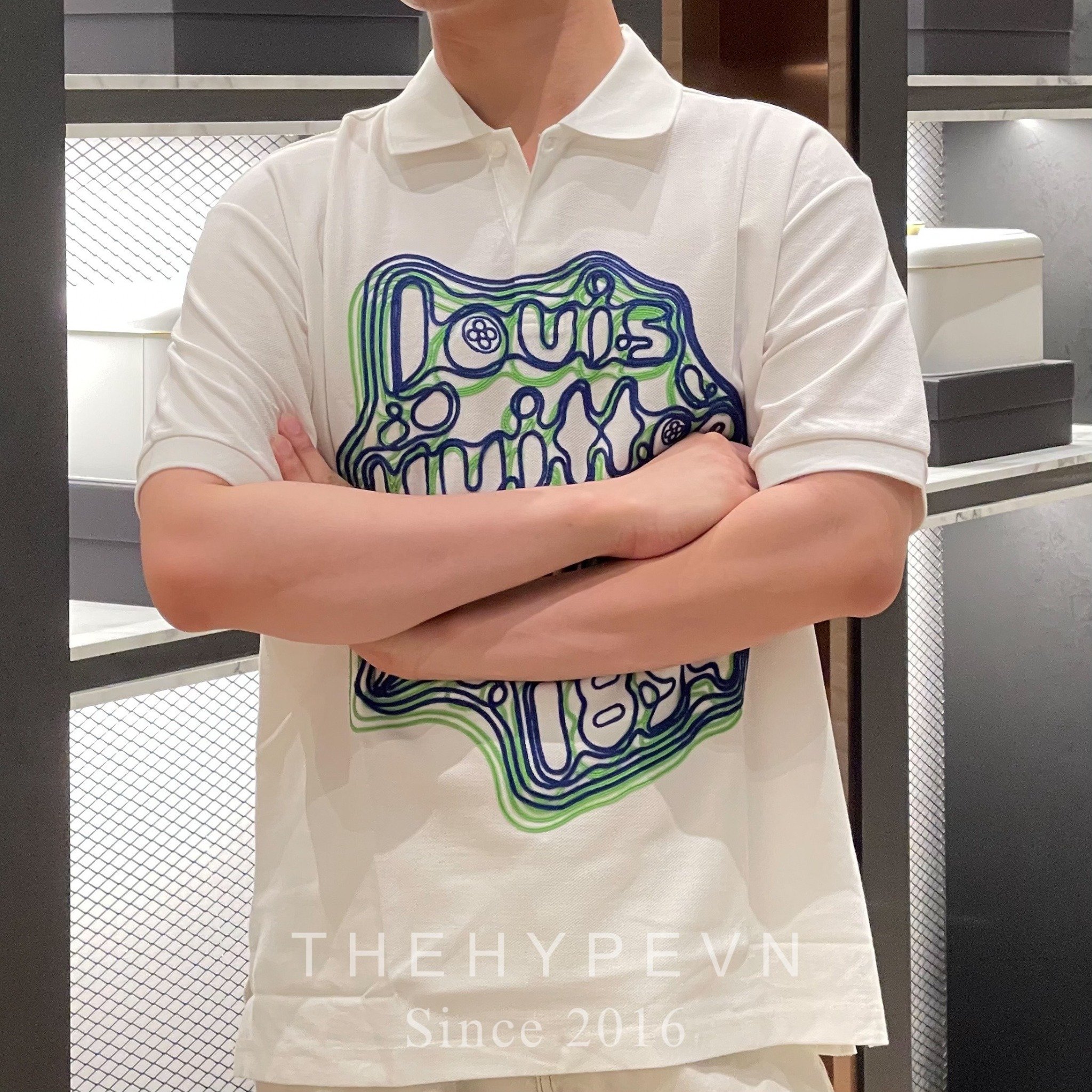 Áo Polo Louis Vuitton LV Studio 1854 (White) [Mirror Quality]