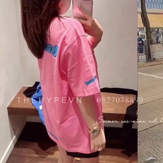 Áo Thun Chrome Hearts CH Pink ScrollL (Pink) [Mirror Quality]