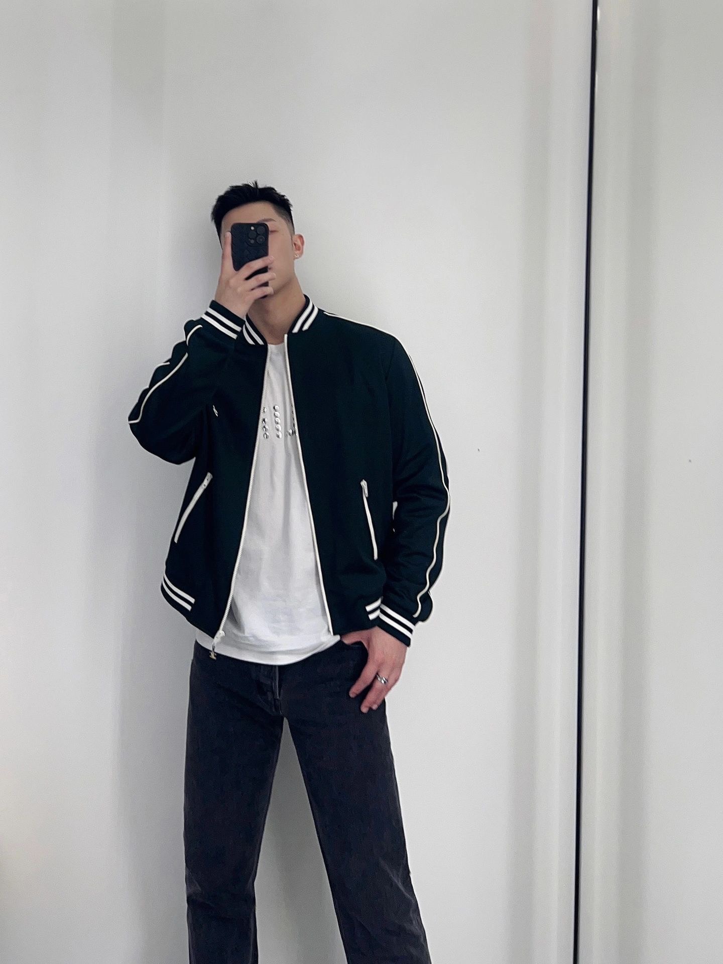 Áo Khoác Celine Triomphe Teddy Double Face Jersey (Black) [Mirror Quality]