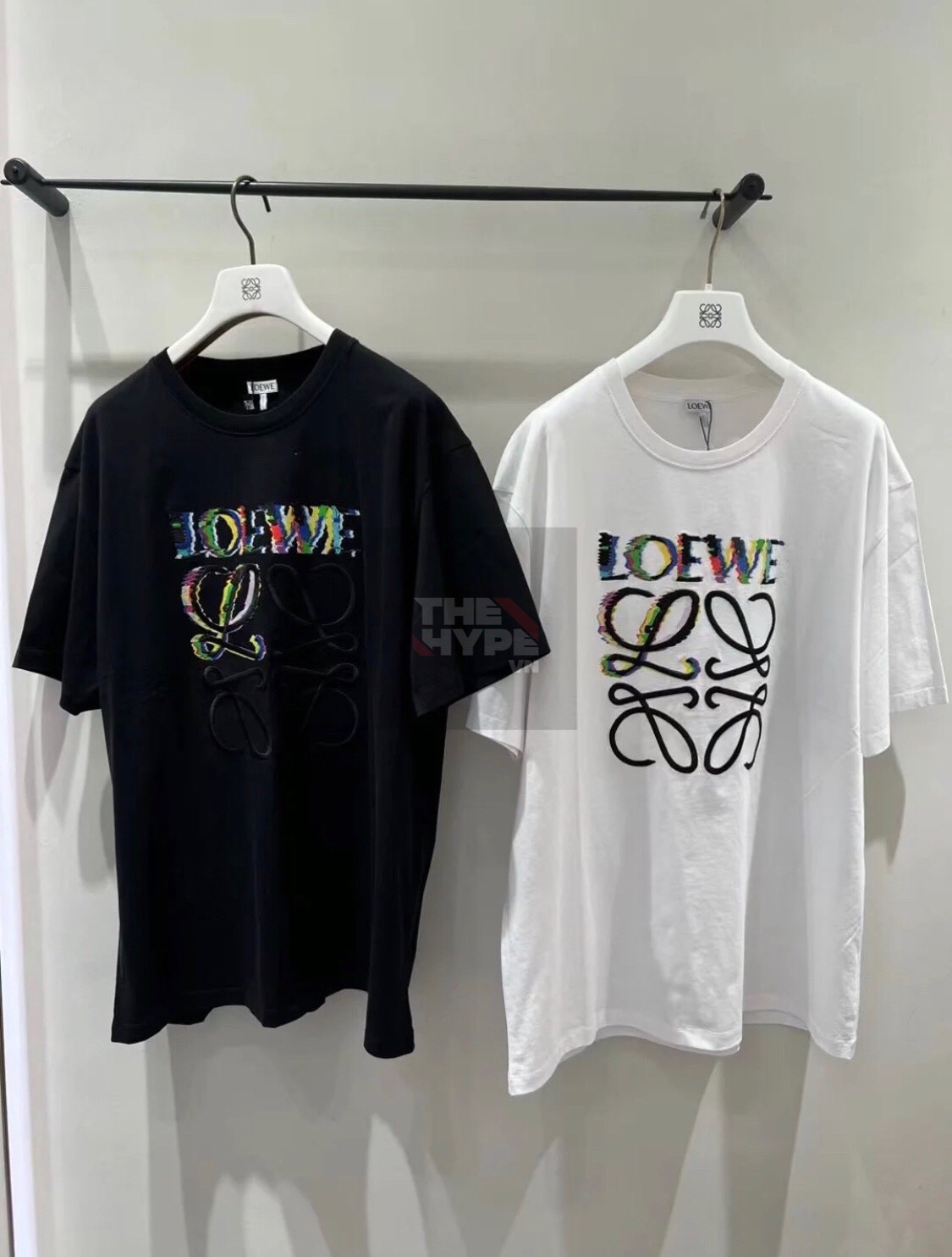 Áo Thun Loewe Glitch Cotton (Black) [Mirror Quality]
