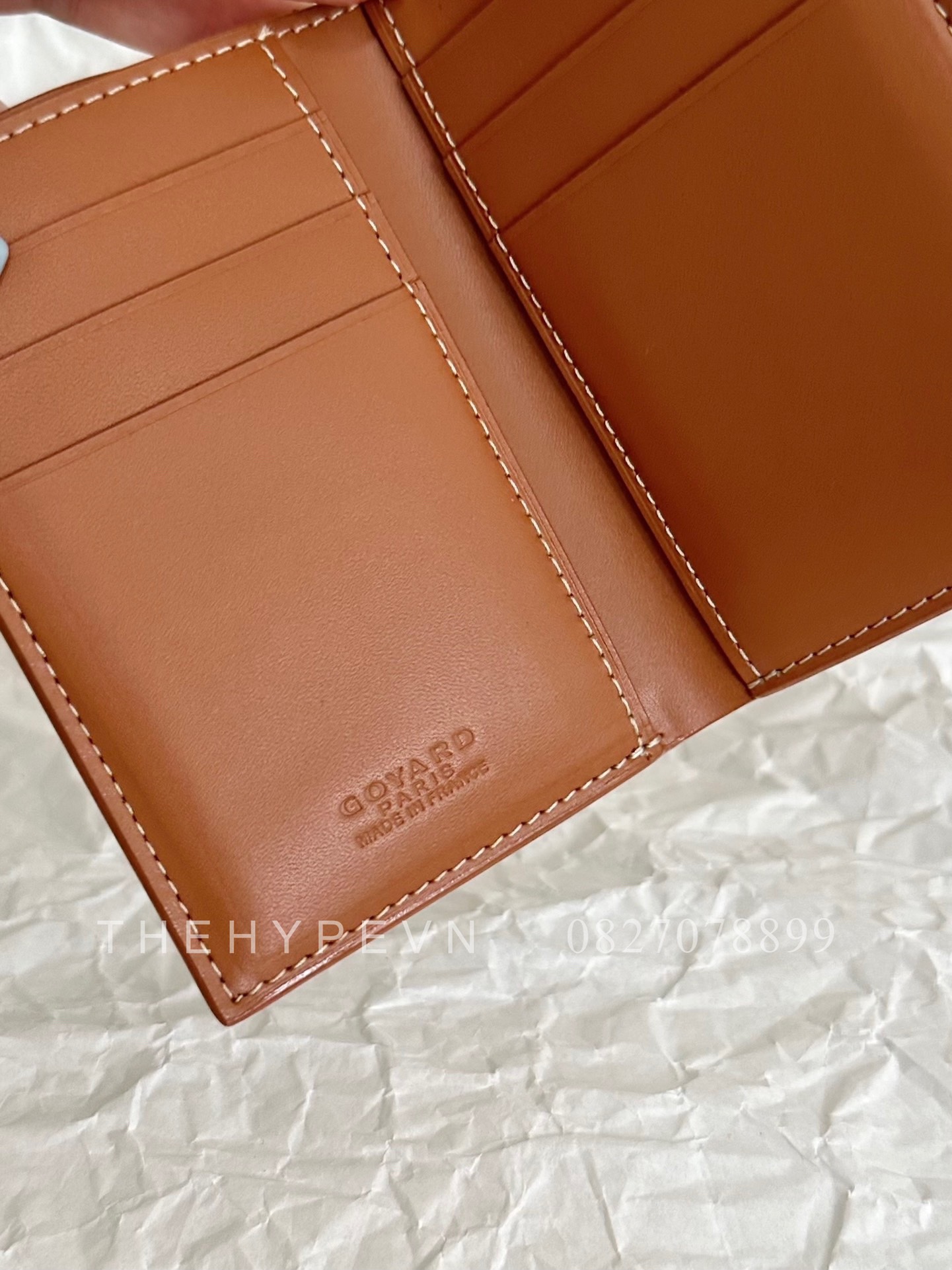 GOYARD CARD HOLDER - Saint-Marc Card Wallet (Black & Tan) [MIRROR QUALITY]