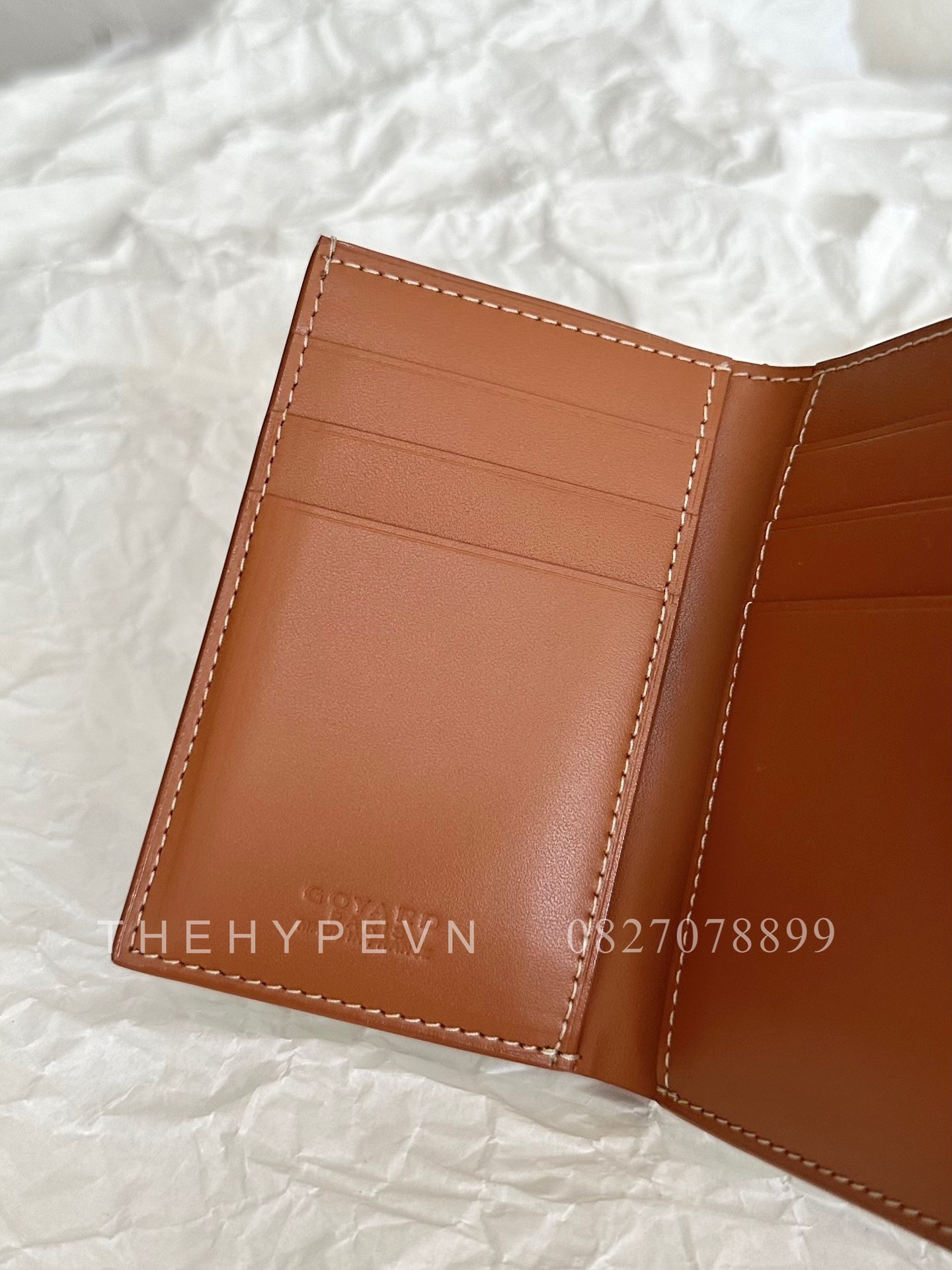 GOYARD CARD HOLDER - Saint-Marc Card Wallet (Black & Tan) [MIRROR QUALITY]