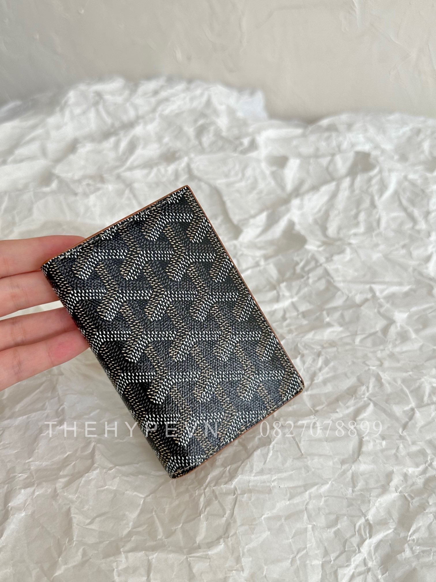 GOYARD CARD HOLDER - Saint-Marc Card Wallet (Black & Tan) [MIRROR QUALITY]