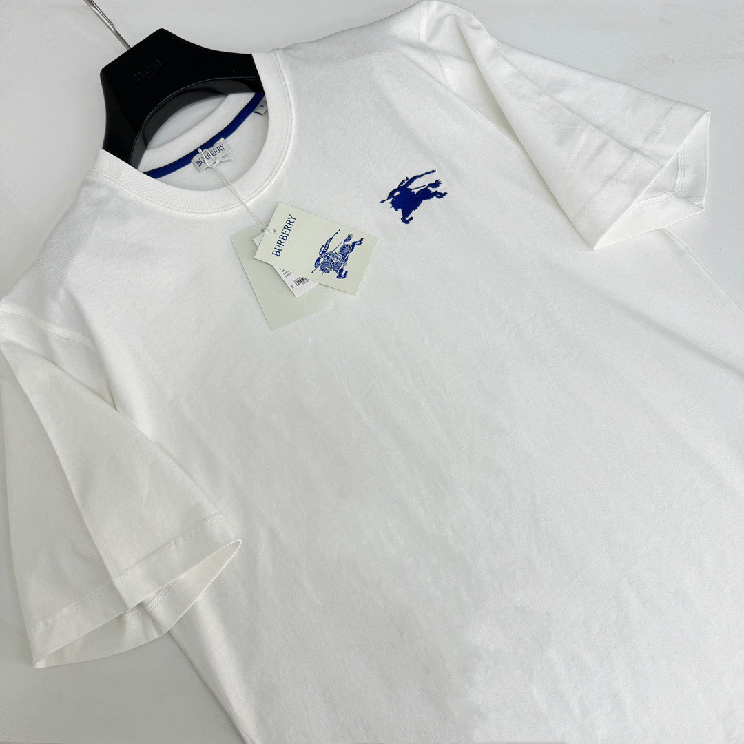 Áo thun Burberry BBR Equestrian Knight (White) [Mirror Quality]