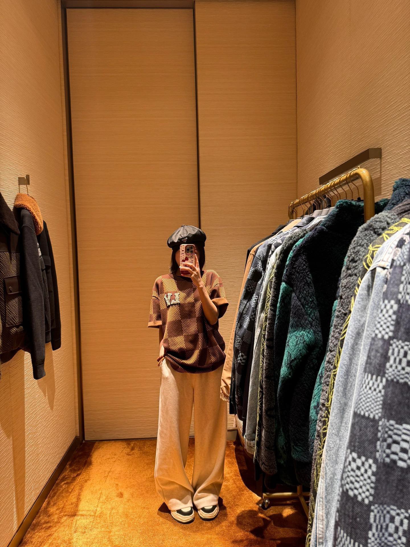 Áo Thun Louis Vuitton LV Damier (Sienna) [Mirror Quality]