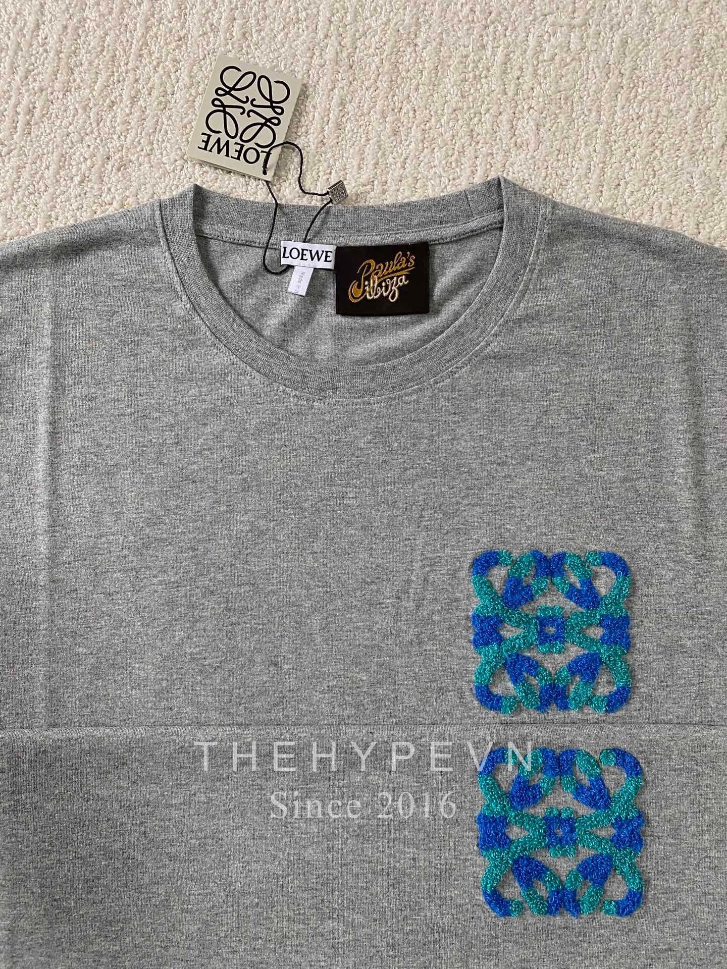 Áo Thun Loewe Anagram cotton relaxed fit (Grey) [Mirror Quality]