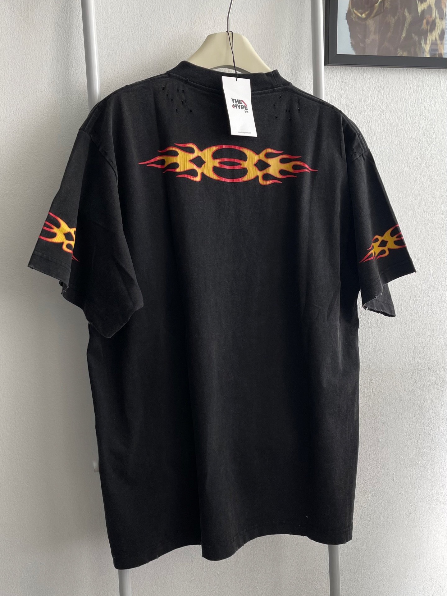 Áo Thun Balenciaga Burning Unity (Black) [Mirror Quality]