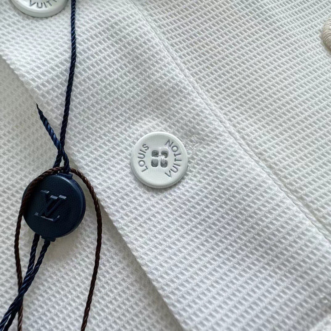 Áo Polo Louis Vuitton Poplin (White) [Mirror Quality]