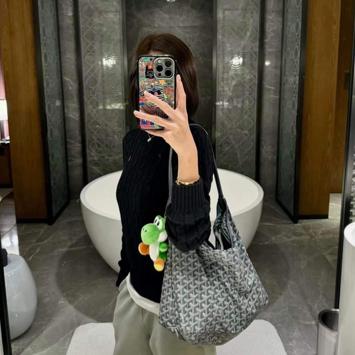 GOYARD BAG Túi Tote Goyard Bohème Hobo (Grey) [Mirror Quality]