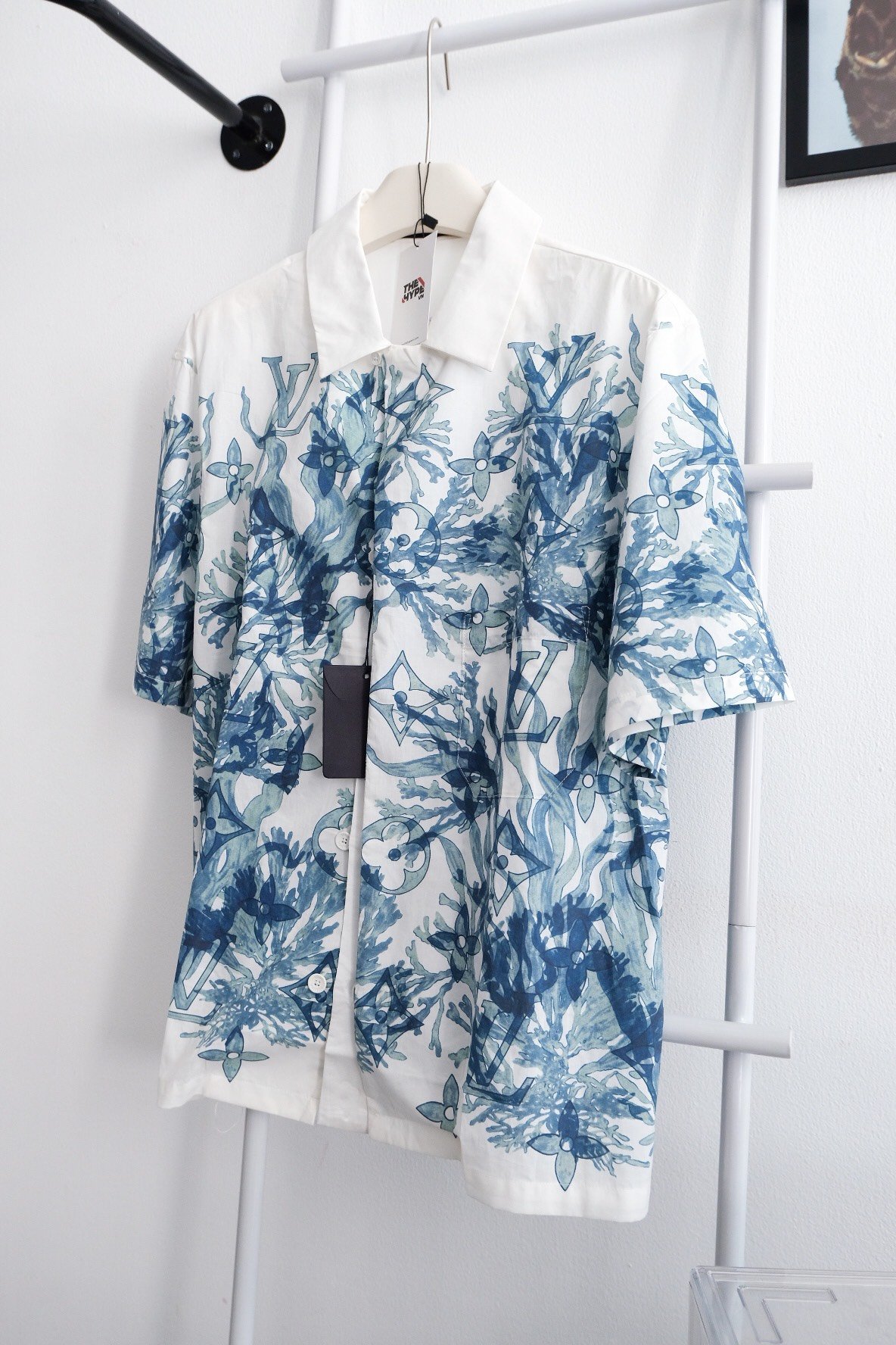 Áo Sơ Mi Louis Vuitton Graphic Short-Sleeved Cotton ( White) [Mirror Quality]