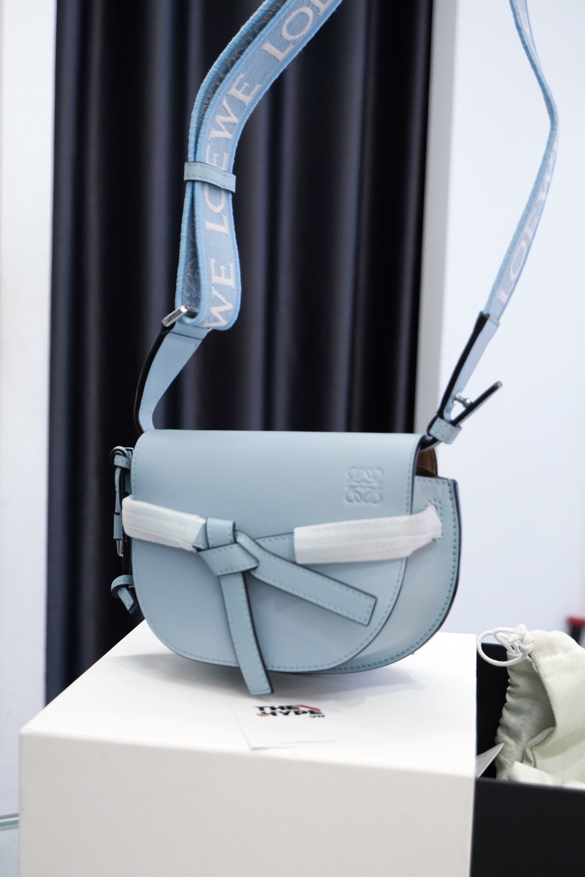 Túi Loewe Mini Gate Dual (Blue) [Mirror Quality]