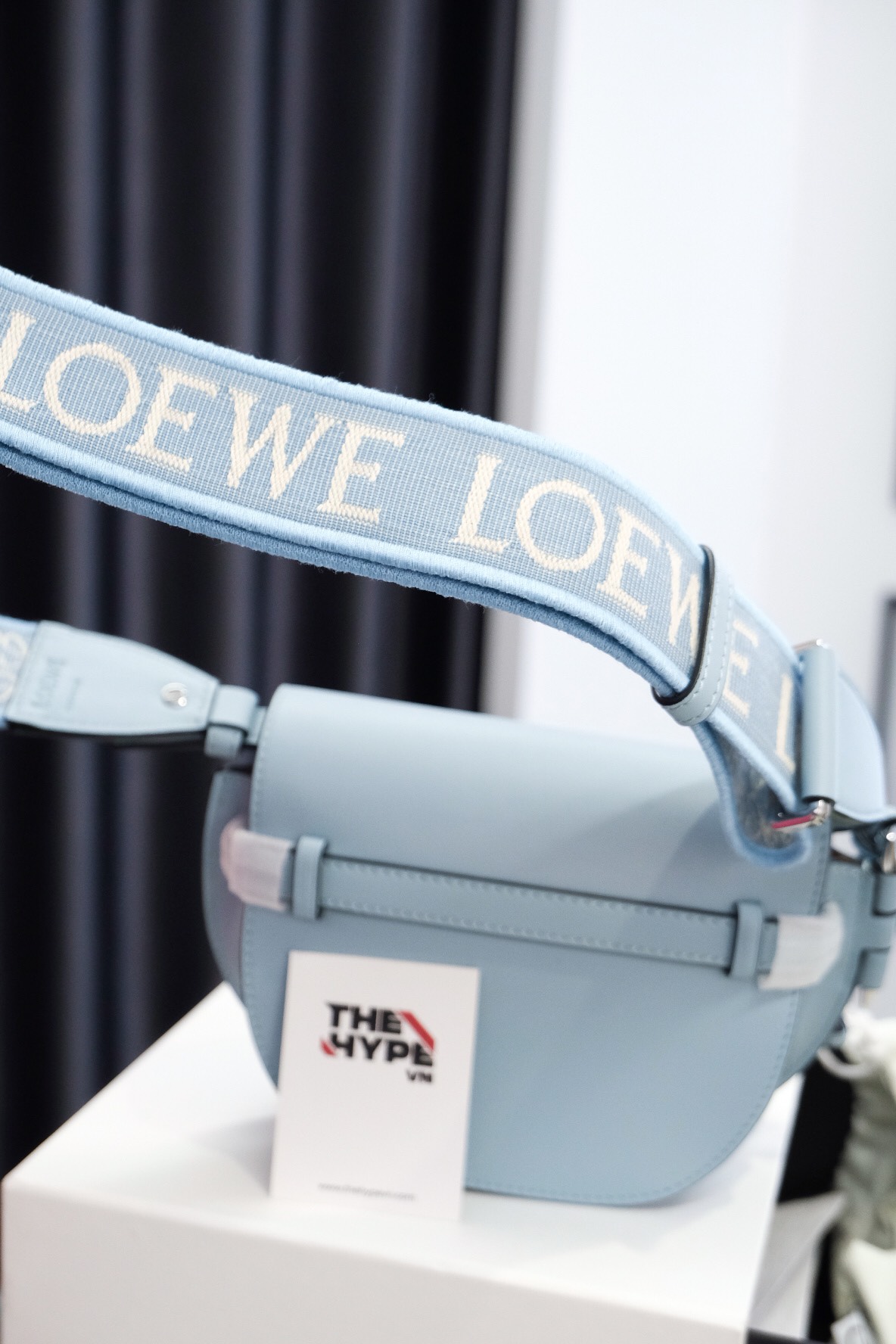 Túi Loewe Mini Gate Dual (Blue) [Mirror Quality]