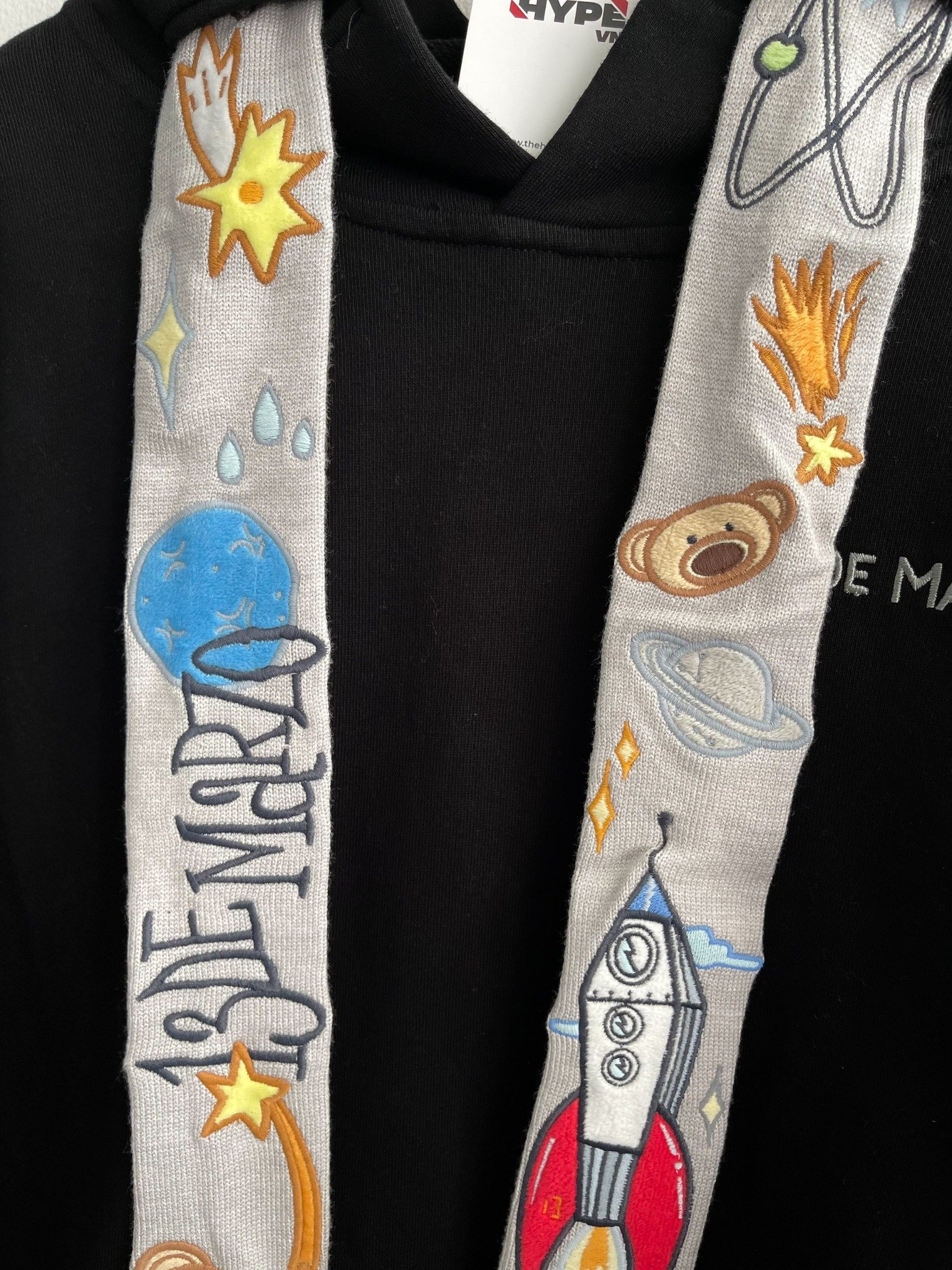 13DE MARZO SHIRT HOODIE - 13De Space Image Scarf (Black) Best Quality