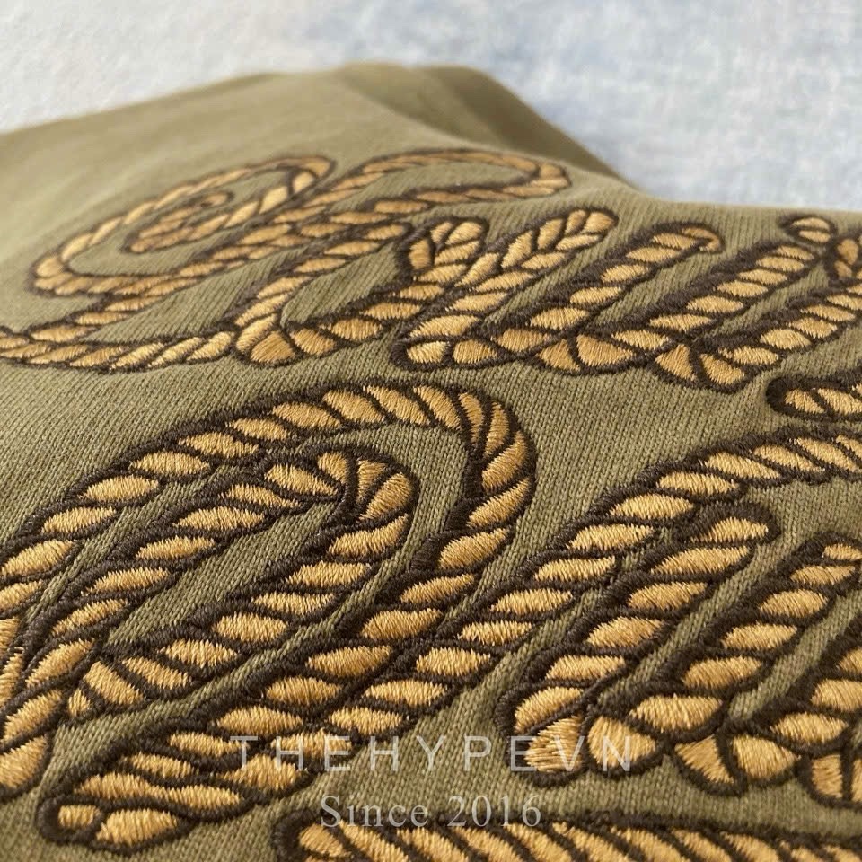 Áo Thun Louis Vuitton LV Ropes Lover Logo (Brown) [Mirror Quality]