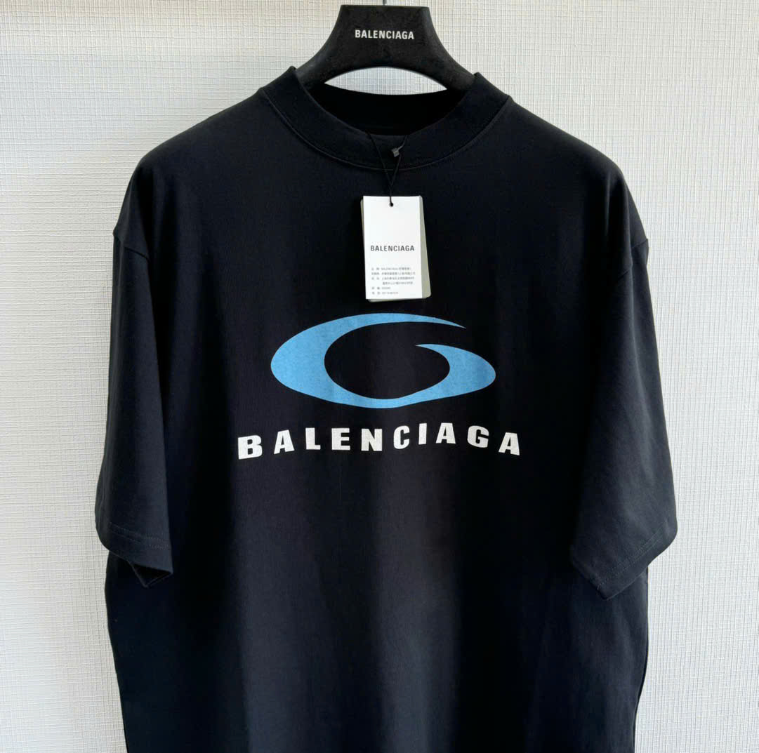 Áo Thun Balenciaga Loop Sport Icon (Black) [Mirror Quality]