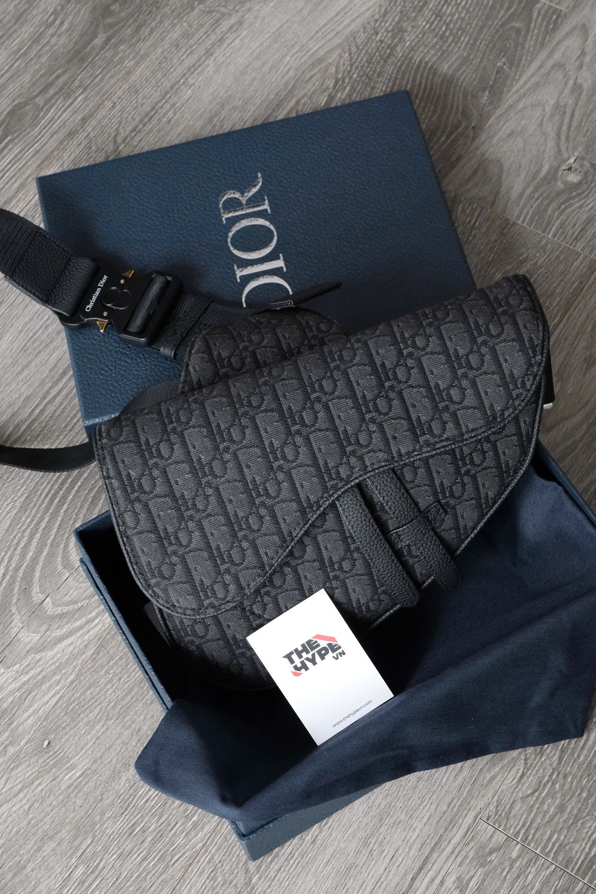 Túi Dior Saddle Bag Black Oblique Jacquard (Black) [Mirror Quality]
