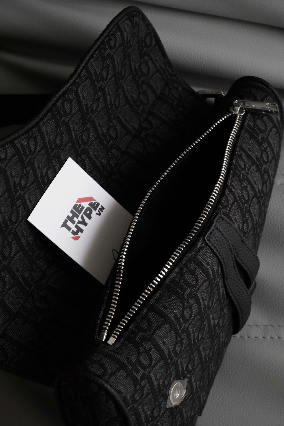 Túi Dior Saddle Bag Black Oblique Jacquard (Black) [Mirror Quality]