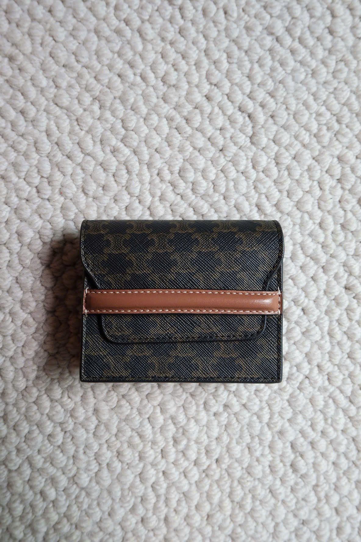 VÍ CELINE FLAP ORIGAMI TRIOMPHE LAMBSKIN (TAN) [MIRROR QUALITY]