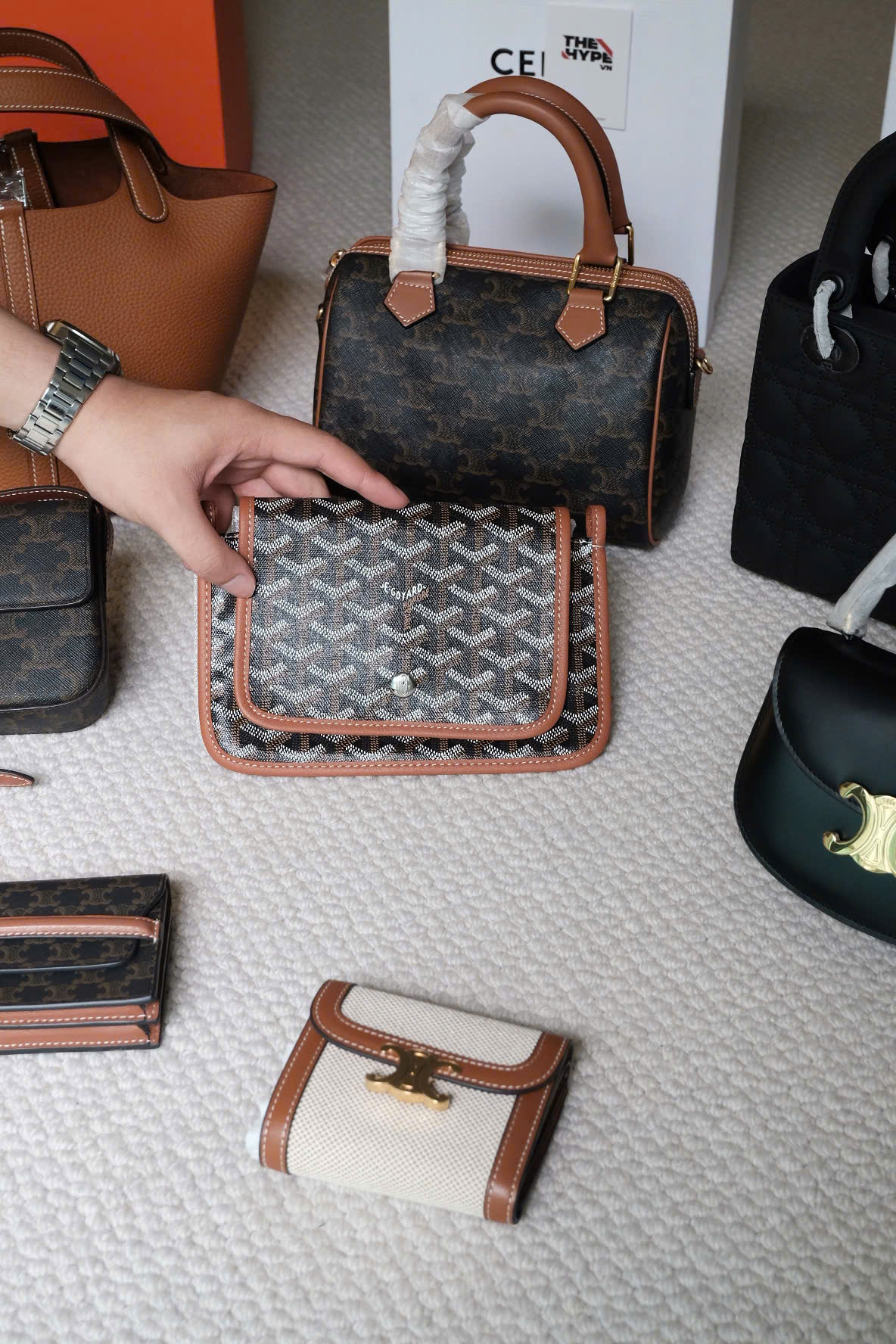 Túi Goyard Plumet Pocket Wallet (Brown) [MIRROR QUALITY]