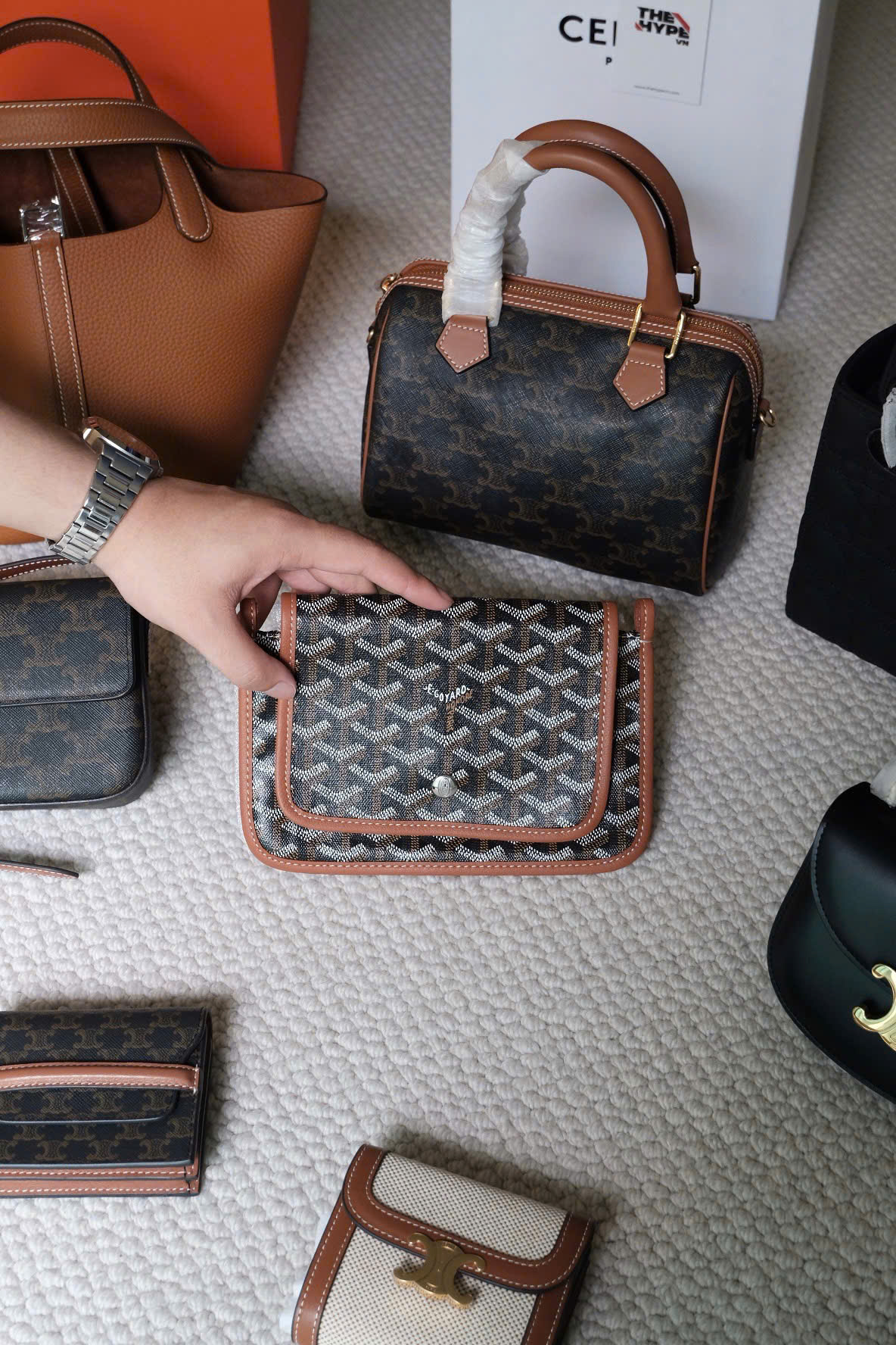 Túi Goyard Plumet Pocket Wallet (Brown) [MIRROR QUALITY]