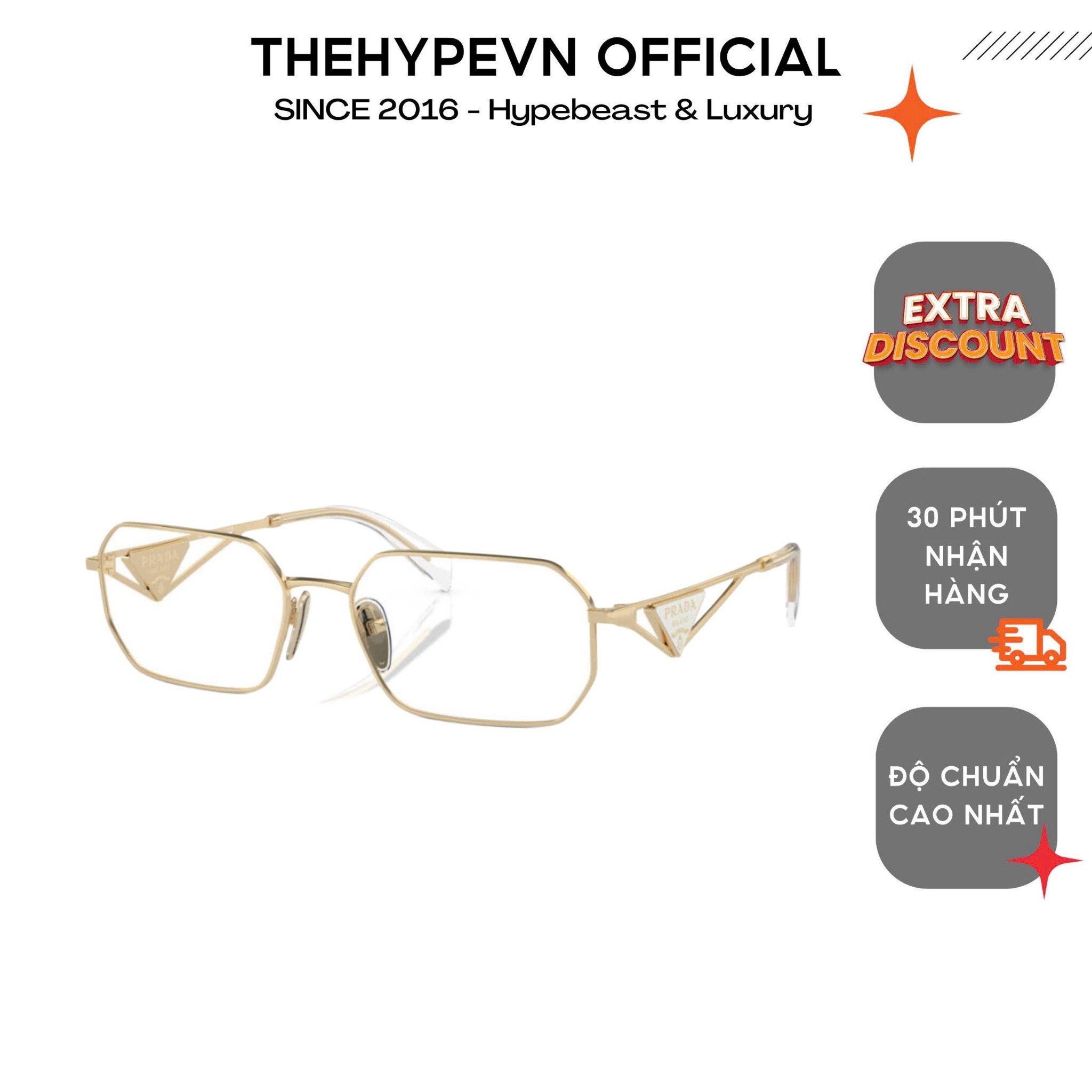 KÍNH PRADA SQUARE A53V (GOLD)