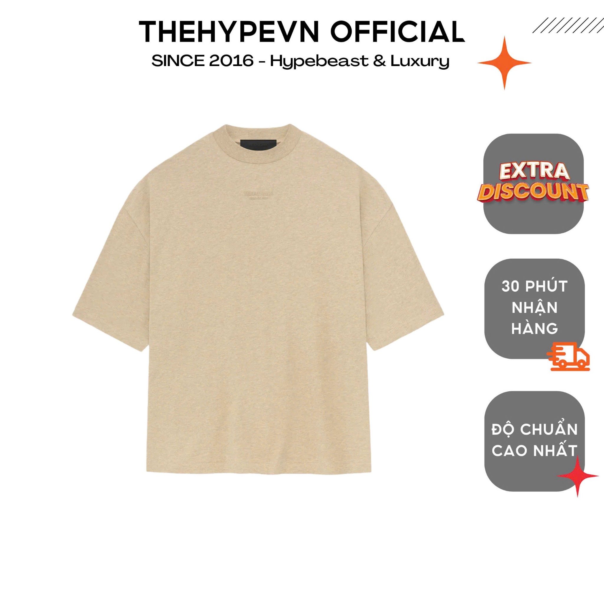 ÁO THUN FOG ESSENTIALS SS24 (GOLD HEATHER)