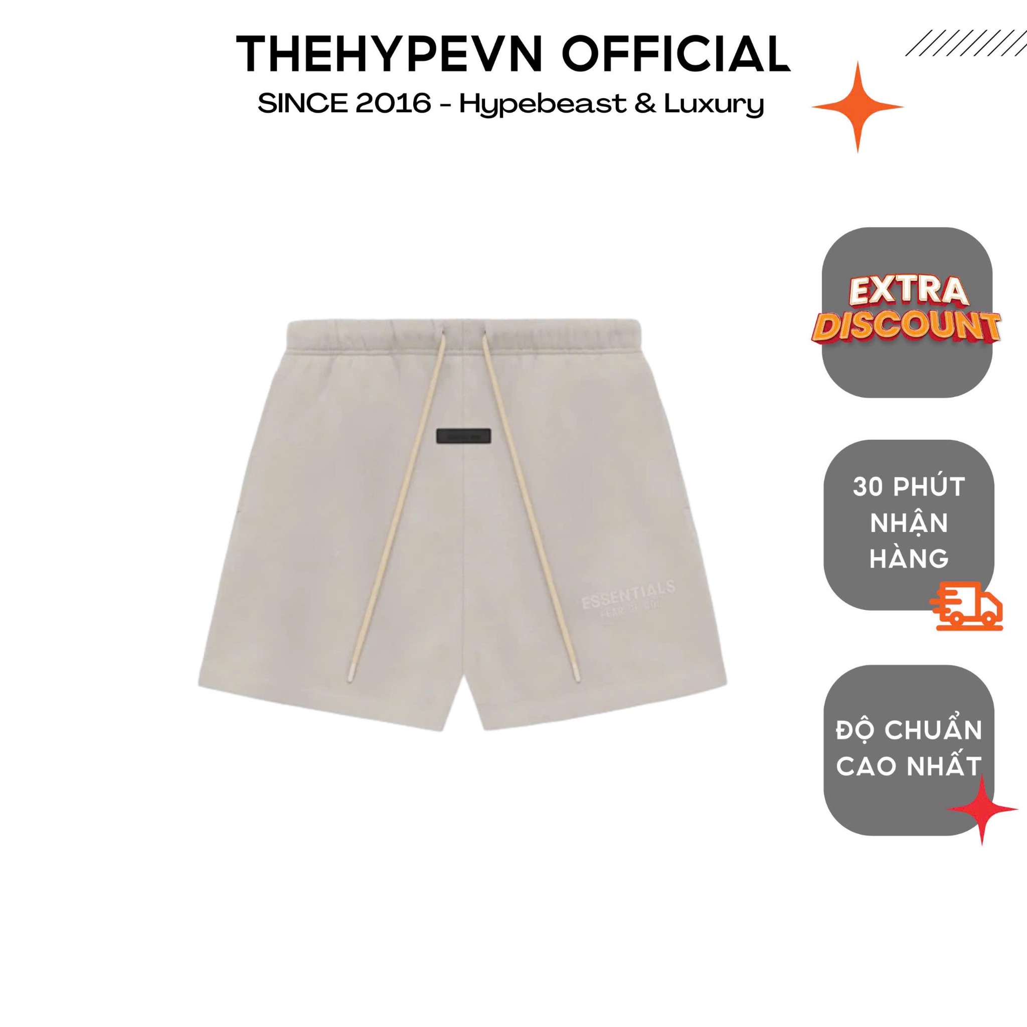QUẦN SHORTS FOG ESSENTIALS SWEATSHORT SS24 (SILVER CLOUD)