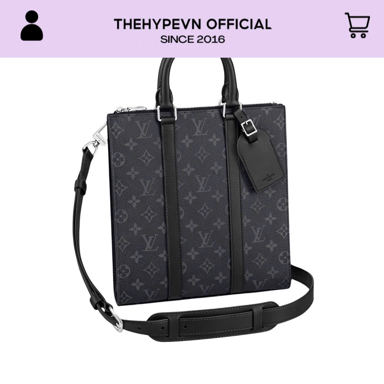 Túi Louis Vuitton Sac Plat Cross (Black) [Mirror Quality]