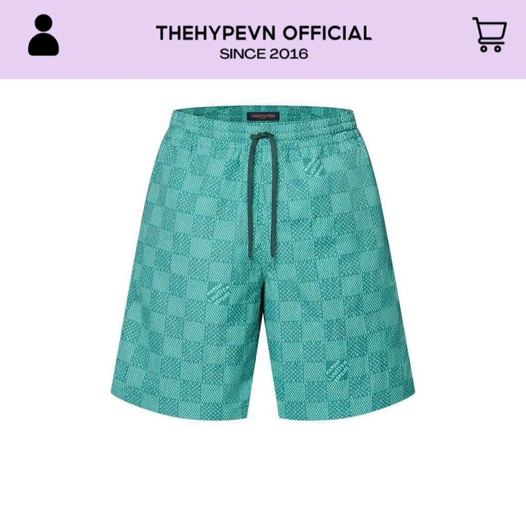 Quần Short Louis Vuitton LV Damier Monogram (Green) [Mirror Quality]