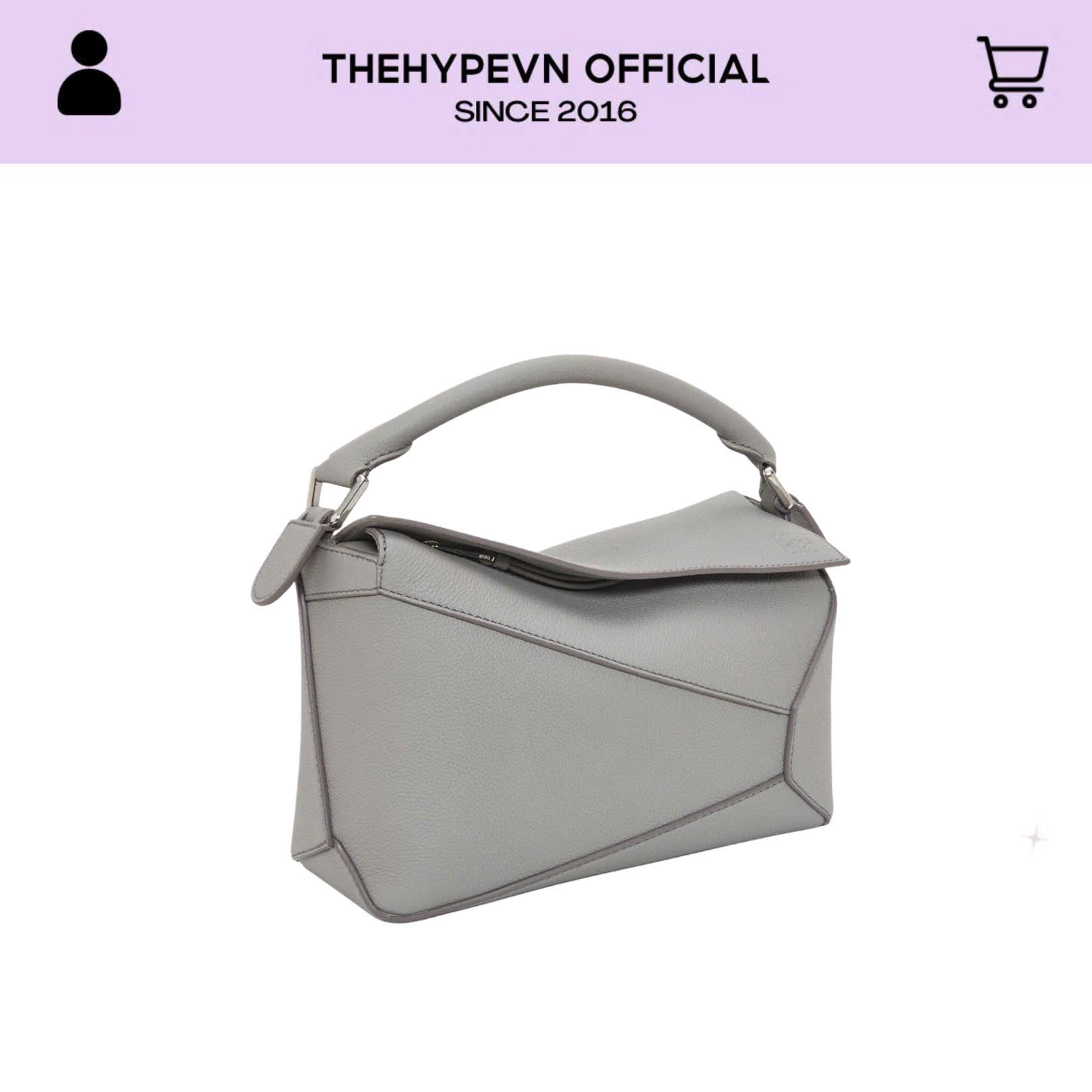 TÚI LOEWE PUZZLE CALFSKIN (GREY)