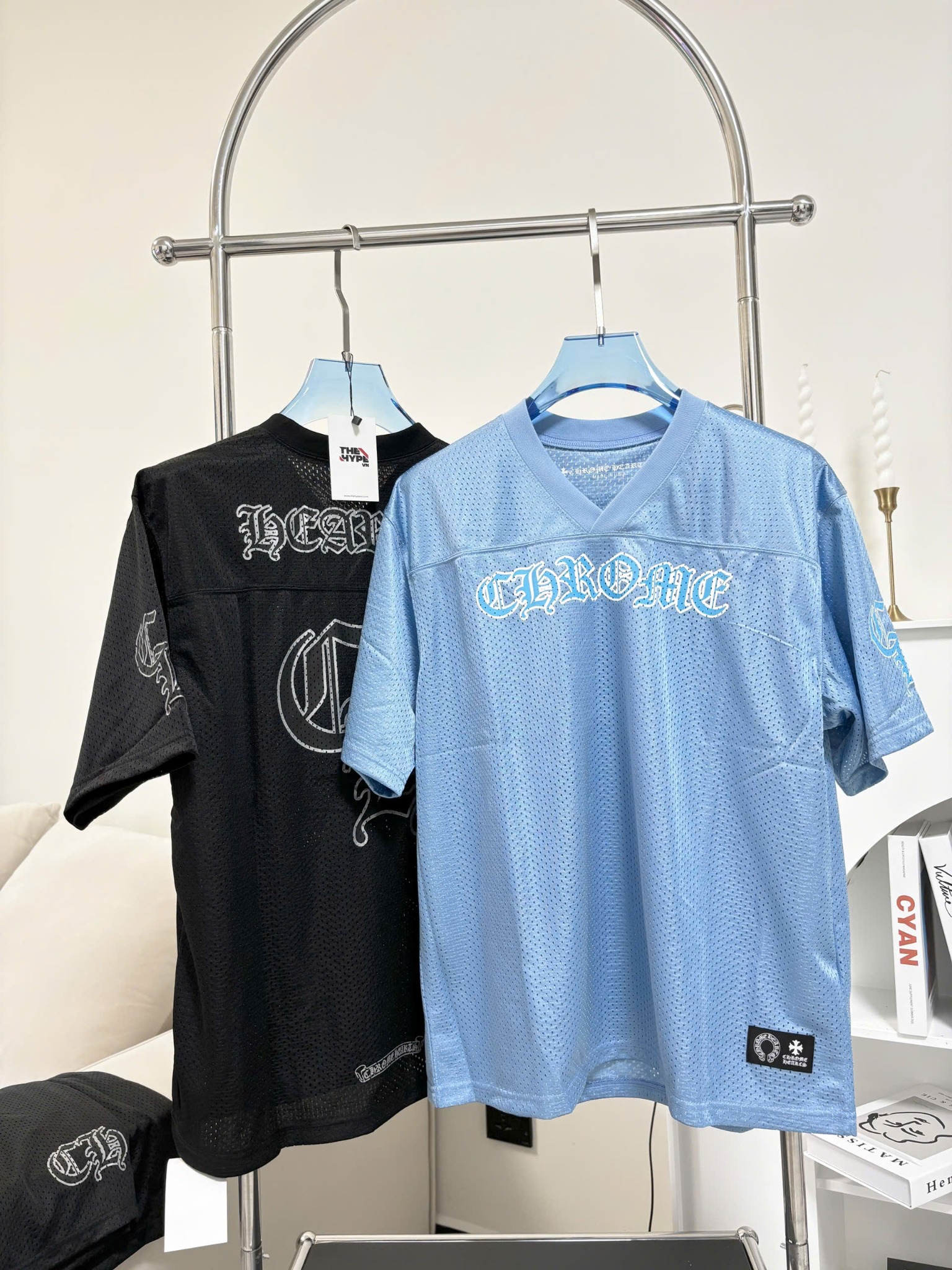 ÁO THUN CHROME HEART MESH MEDIUM JERSEY (BLUE)