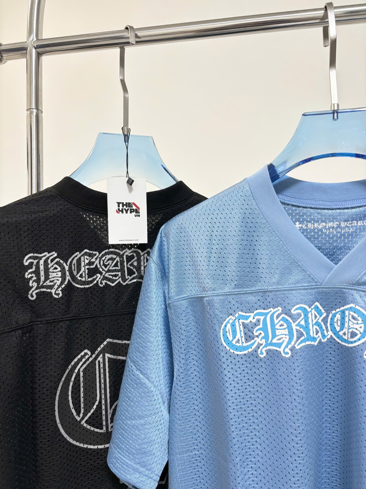 ÁO THUN CHROME HEART MESH MEDIUM JERSEY (BLUE)