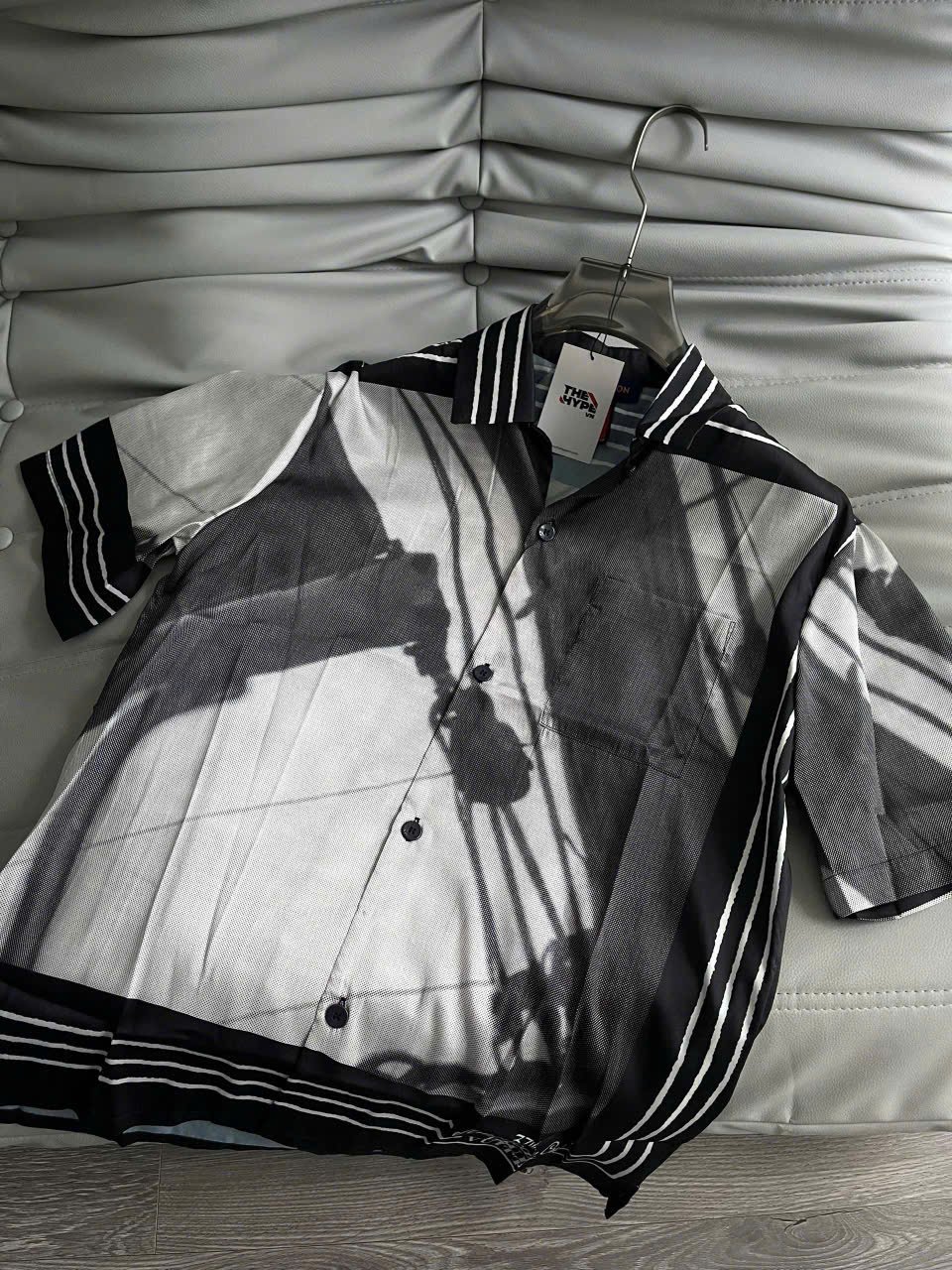 ÁO SƠ MI LOUIS VUITTON LV AMERICA CUP SILK (BLACK/WHITE)