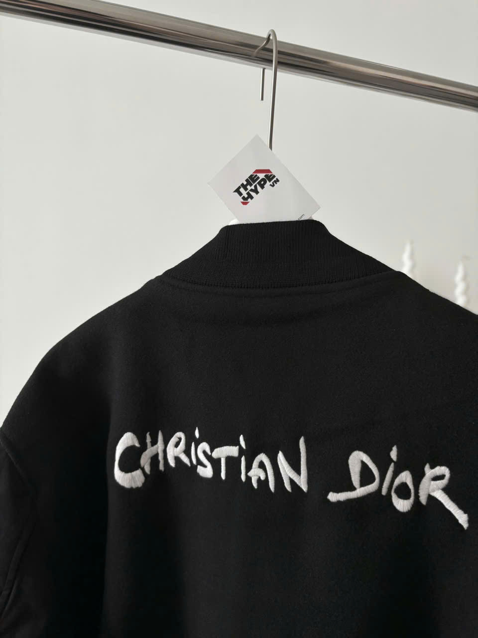 ÁO KHOÁC DIOR TAG VARSITY JACKET (BLACK)