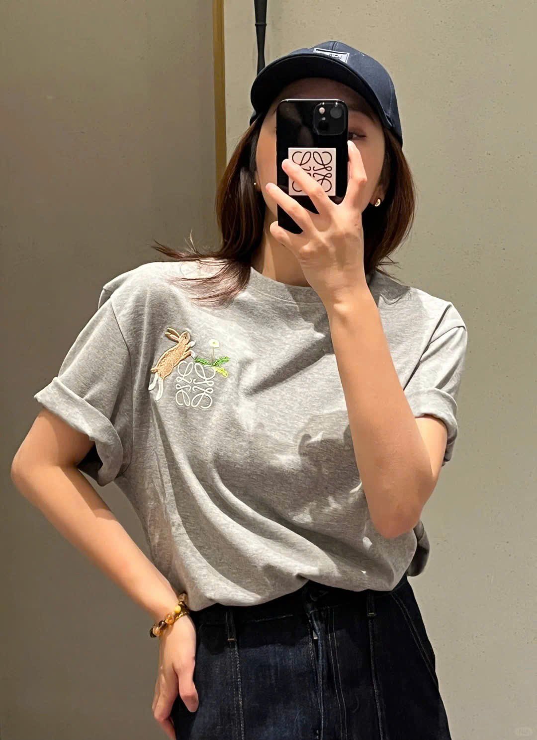 ÁO THUN LOEWE BUNNIES ANAGRAM (GREY)