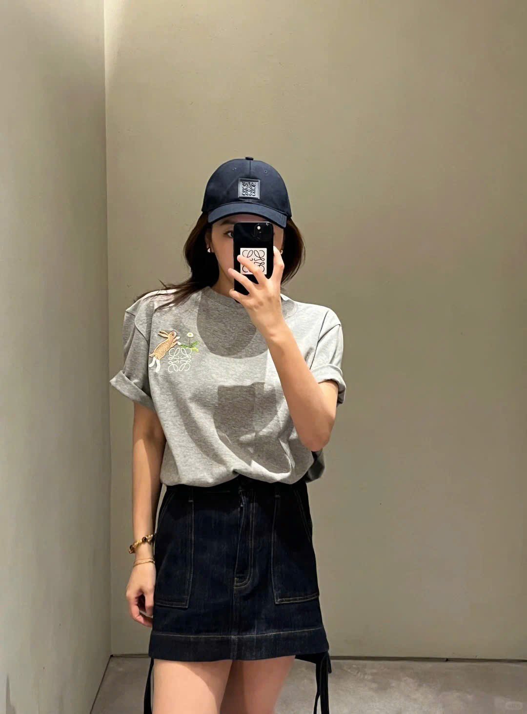 ÁO THUN LOEWE BUNNIES ANAGRAM (GREY)