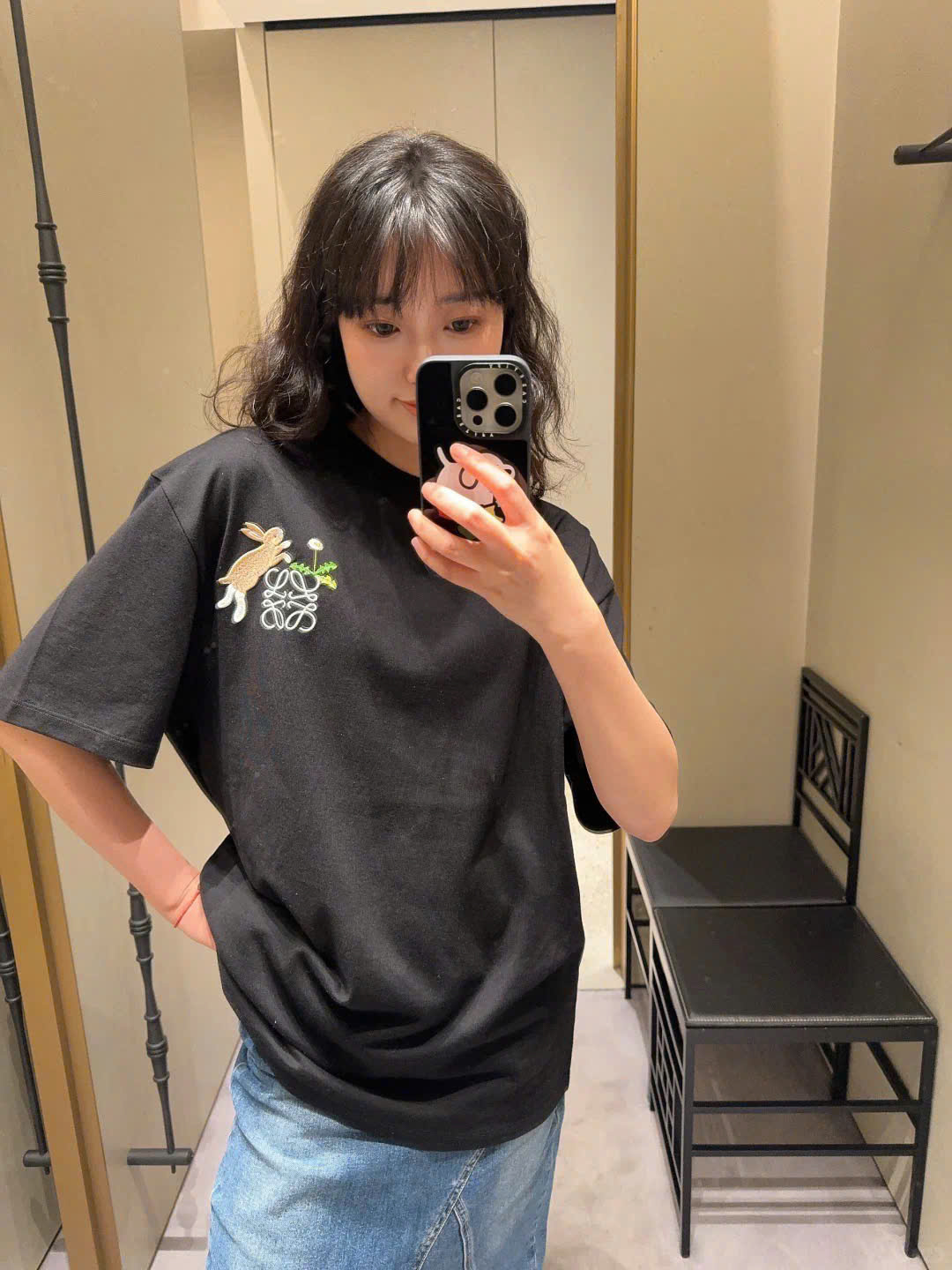 ÁO THUN LOEWE BUNNIES ANAGRAM (BLACK)