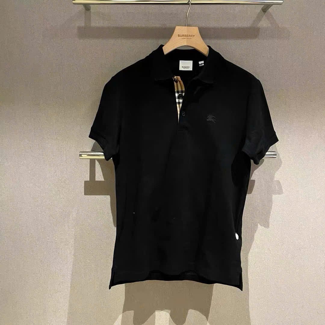 ÁO POLO BURBERRY BBR EQUESTRIAN KNIGHT (BLACK)