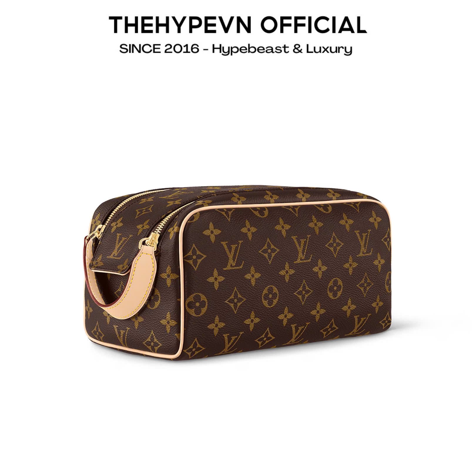 Túi Louis Vuitton LV Dopp Kit Zip Monogram (Brown) [Mirror Quality]