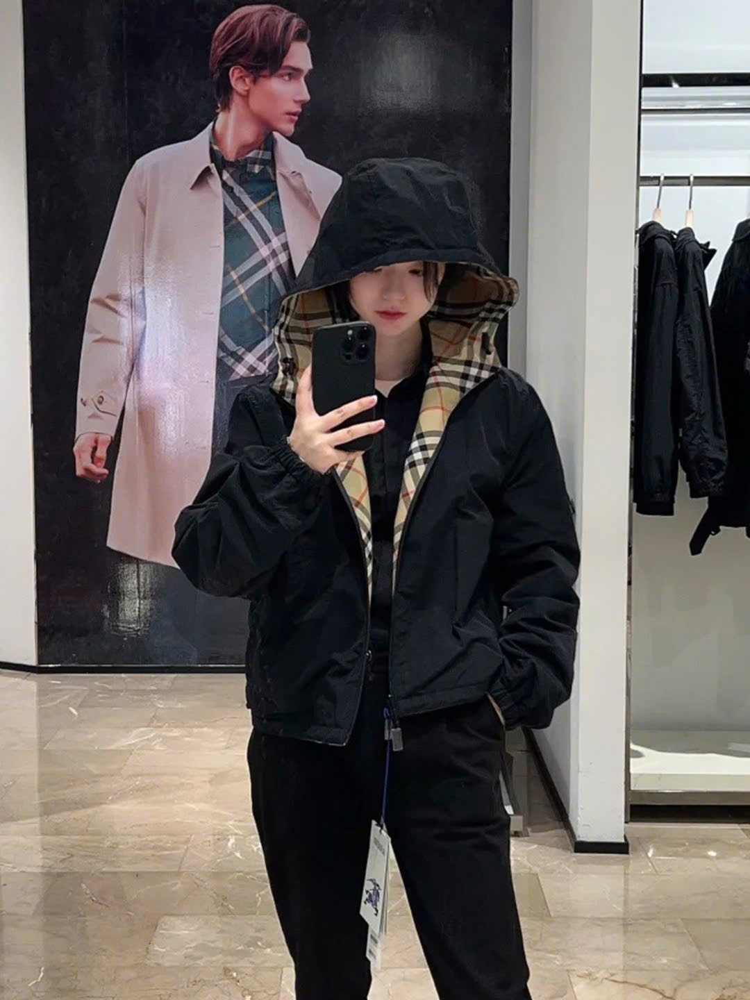 ÁO KHOÁC BURBERRY BBR REVERSIBLE VINTAGE CHECK (BROWN)