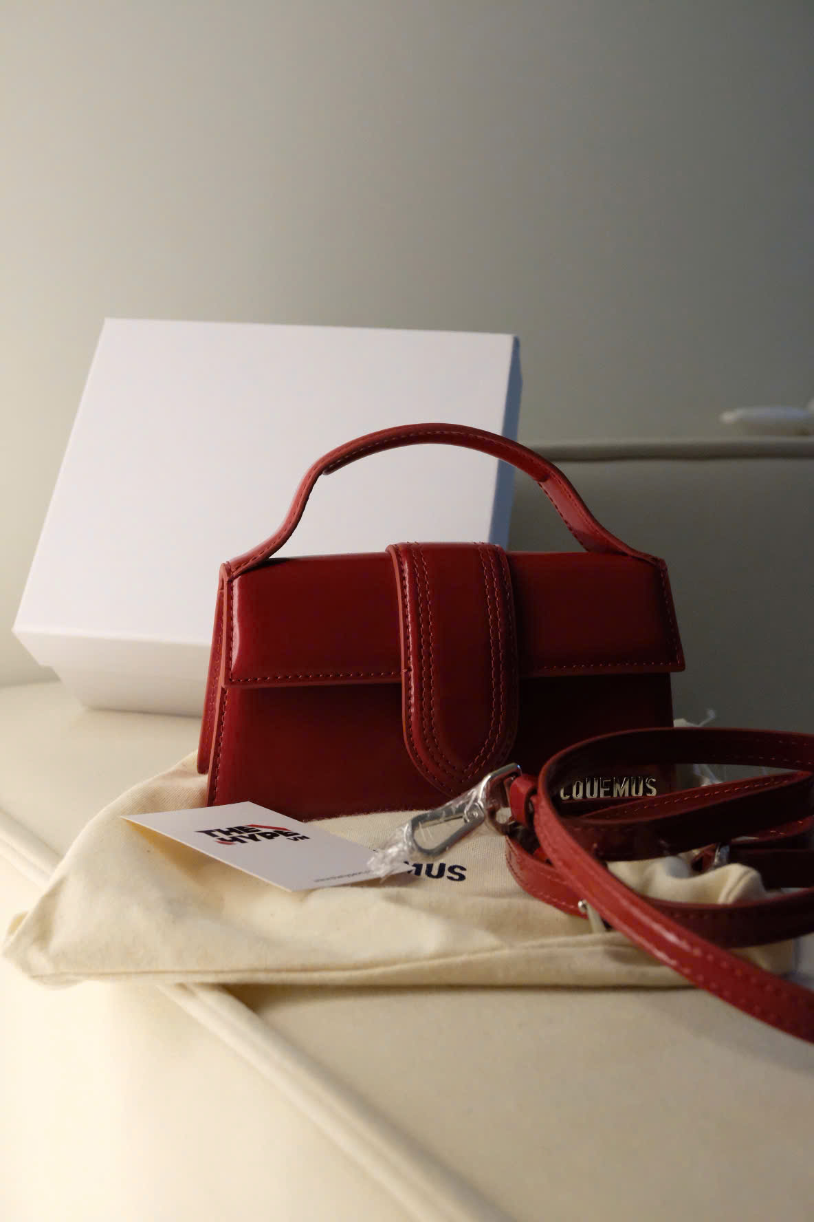 TÚI JACQUEMUS LE BAMBINO LONG (RED CHERRY)