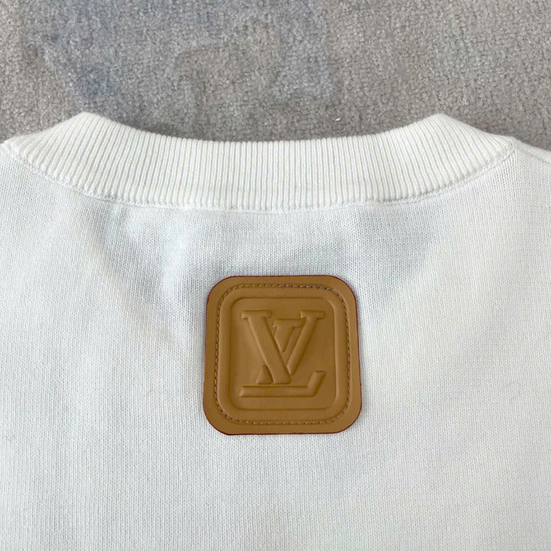 ÁO THUN LOUIS VUITTON LV VVN PATCH BROWN (WHITE)